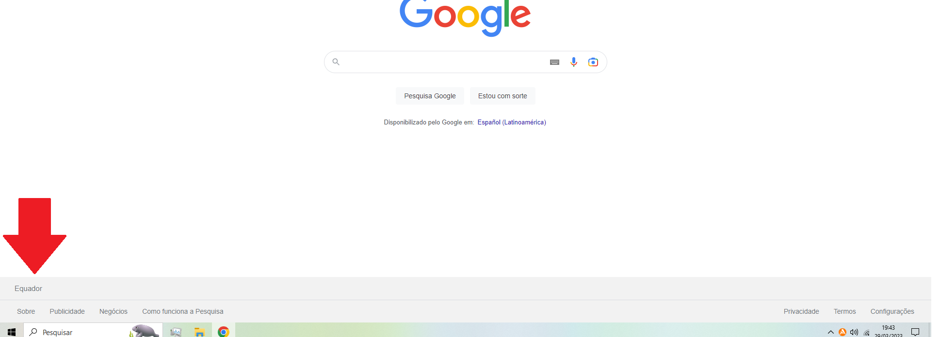 Como funciona o Estou com sorte do Google