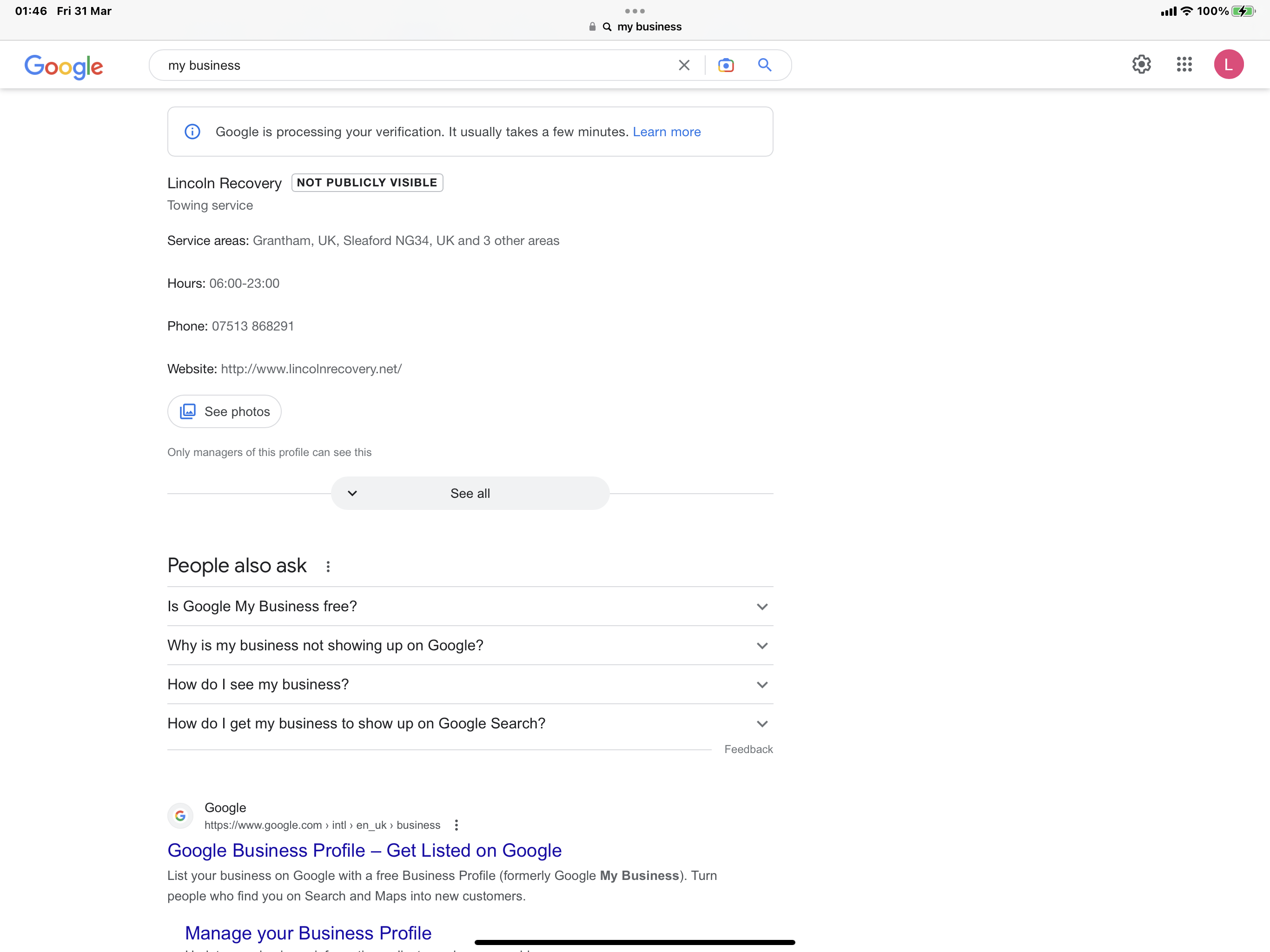 Google Business Profile - Get Listed on Google