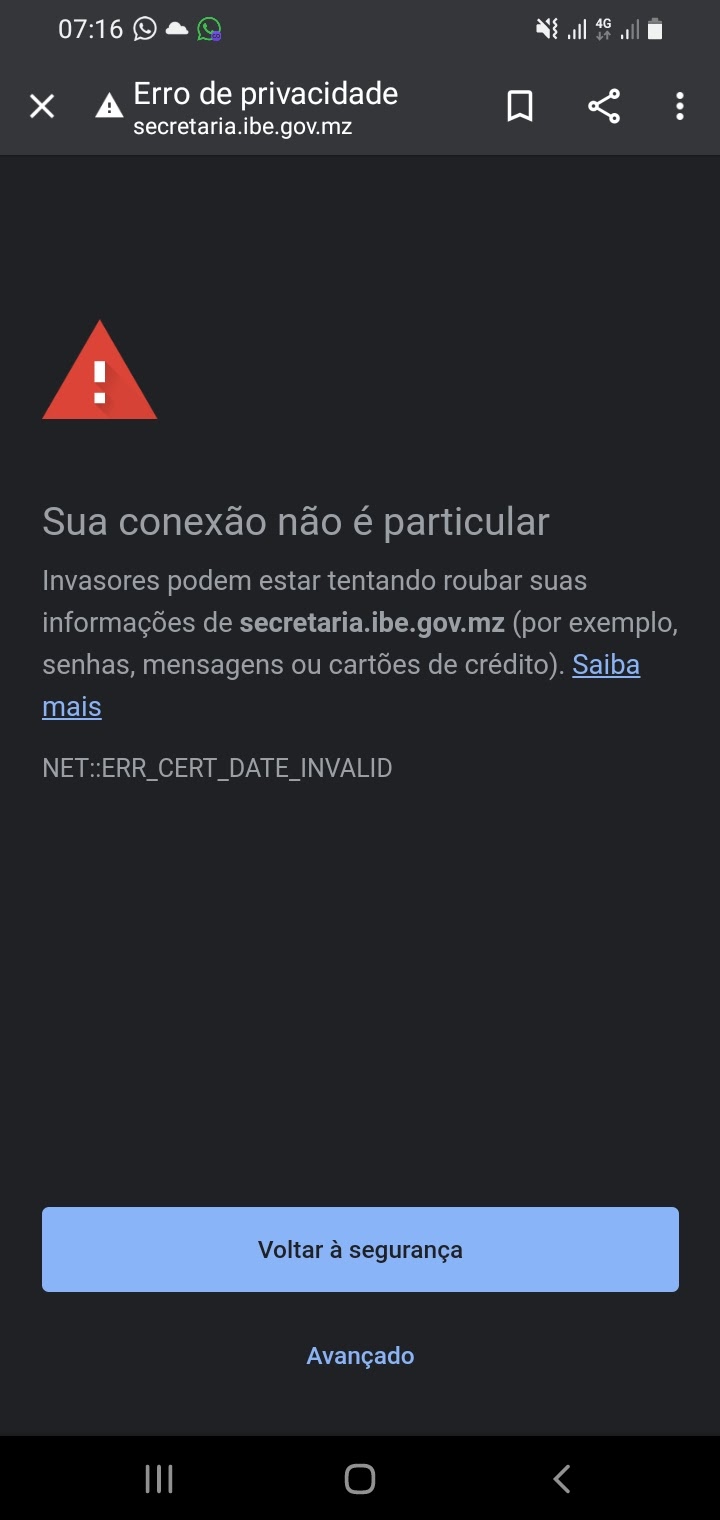 Sua conexão não é particular': como resolver erro no Google Chrome