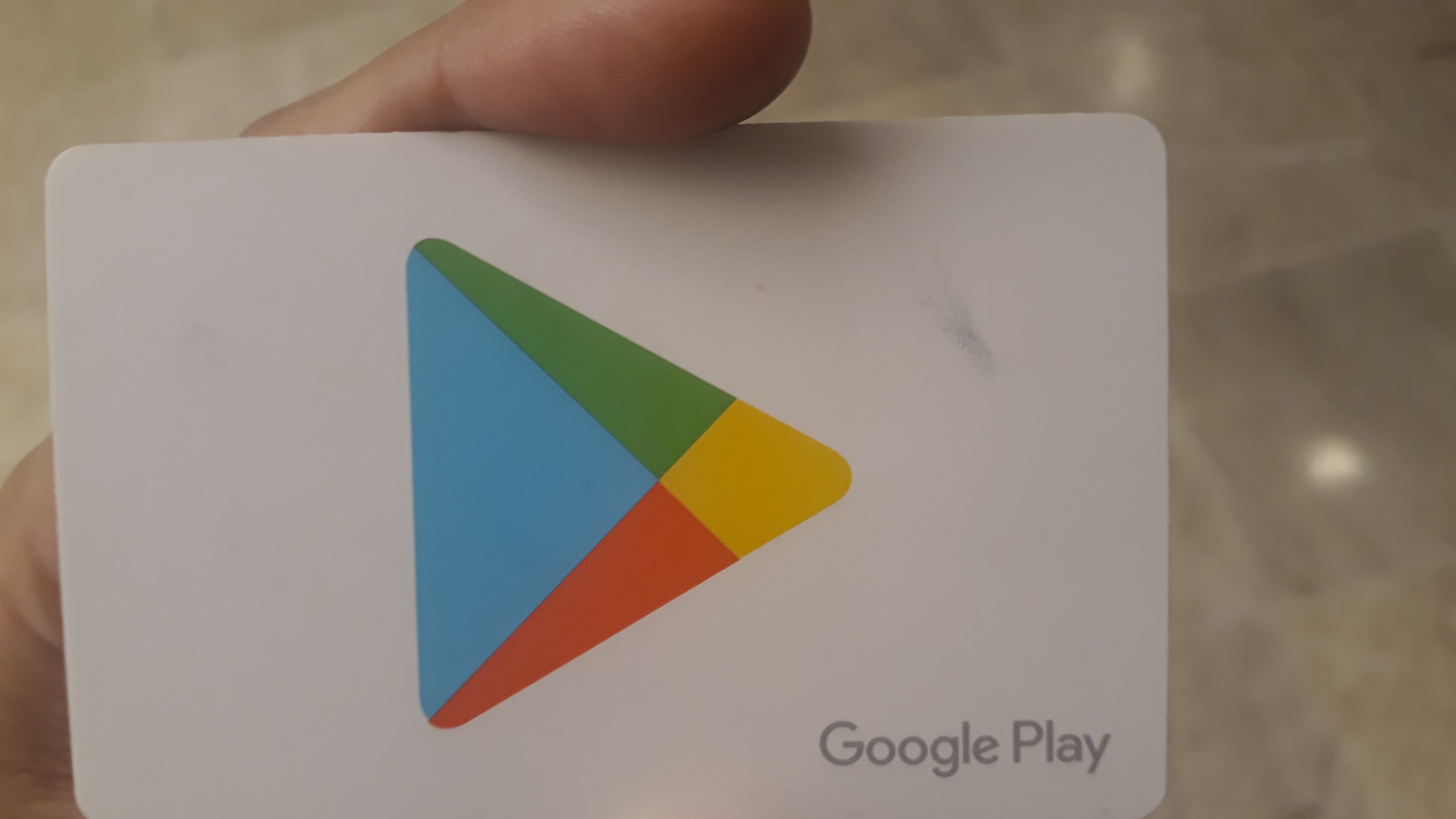 Como ler o código de um gift card danificado? - Comunidade Google Play