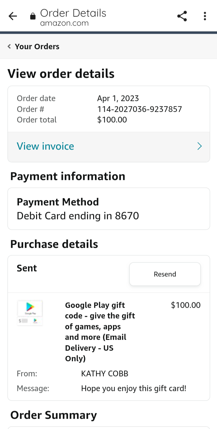  Google Play gift code - give the gift of games, apps and more  (Email or Text Message Delivery - US Only) - You Did it: Gift Cards