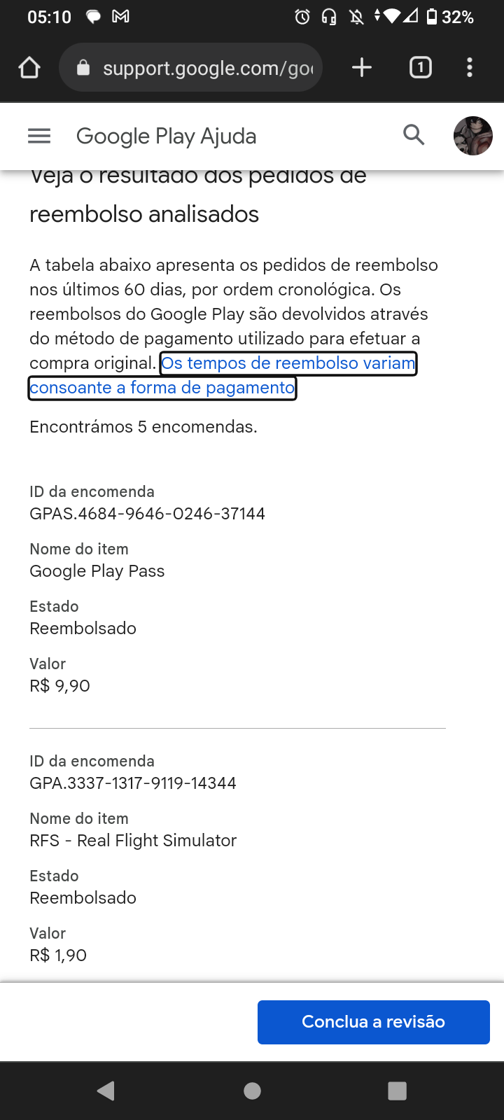 Olá gostaria de saber como pedir reembolso google brasil pagamentos ltda -  Comunidade Google Play