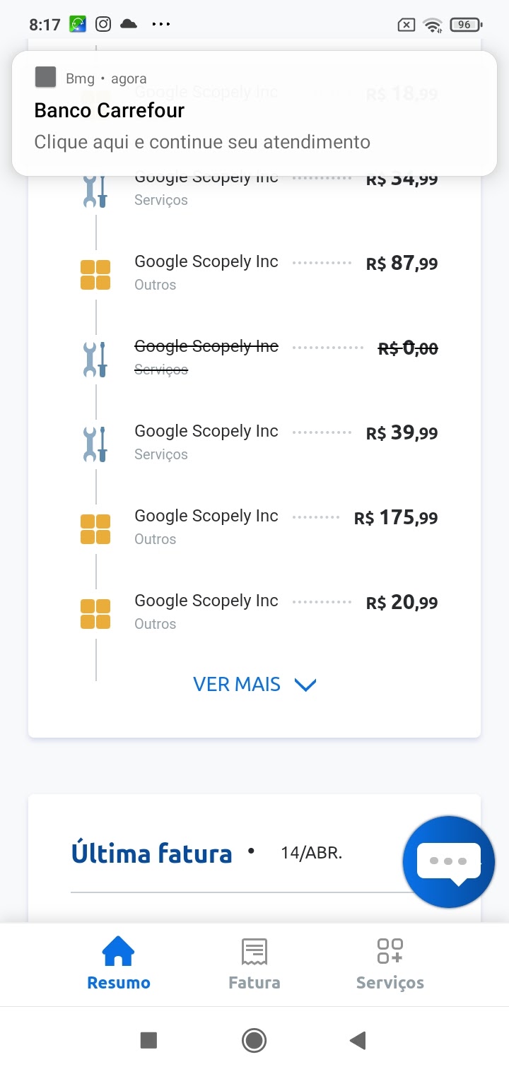 Google Play aceita outras formas de pagamento além do cartão de crédito