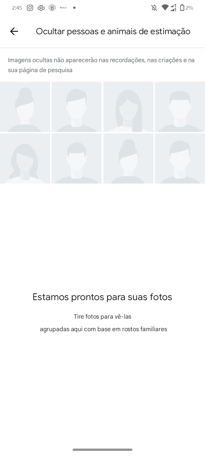 Não está aparecendo pessoas no fotos - Comunidade Google Fotos