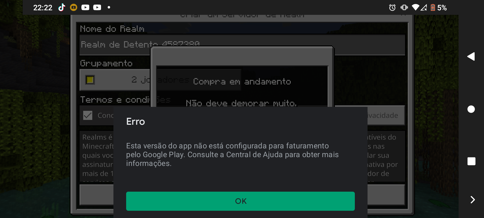 Não consigo baixar minecraft no meu celular - Comunidade Google Play