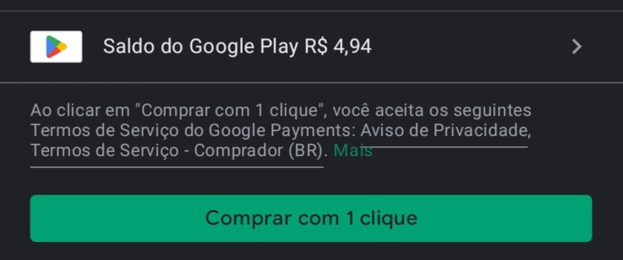 Problema com o pagamento no jogo - Comunidade Google Play