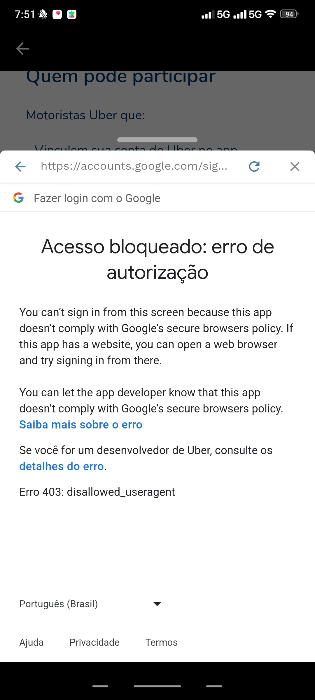 Por que verificar a conta - Comunidade Google Play