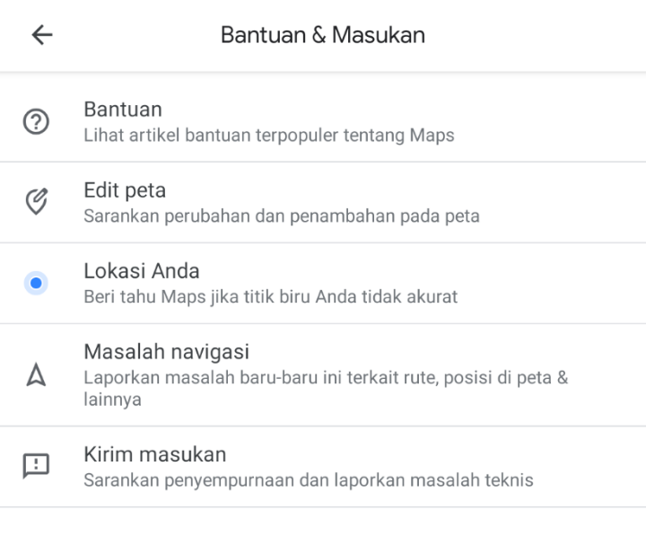 Beri masukan Google Maps