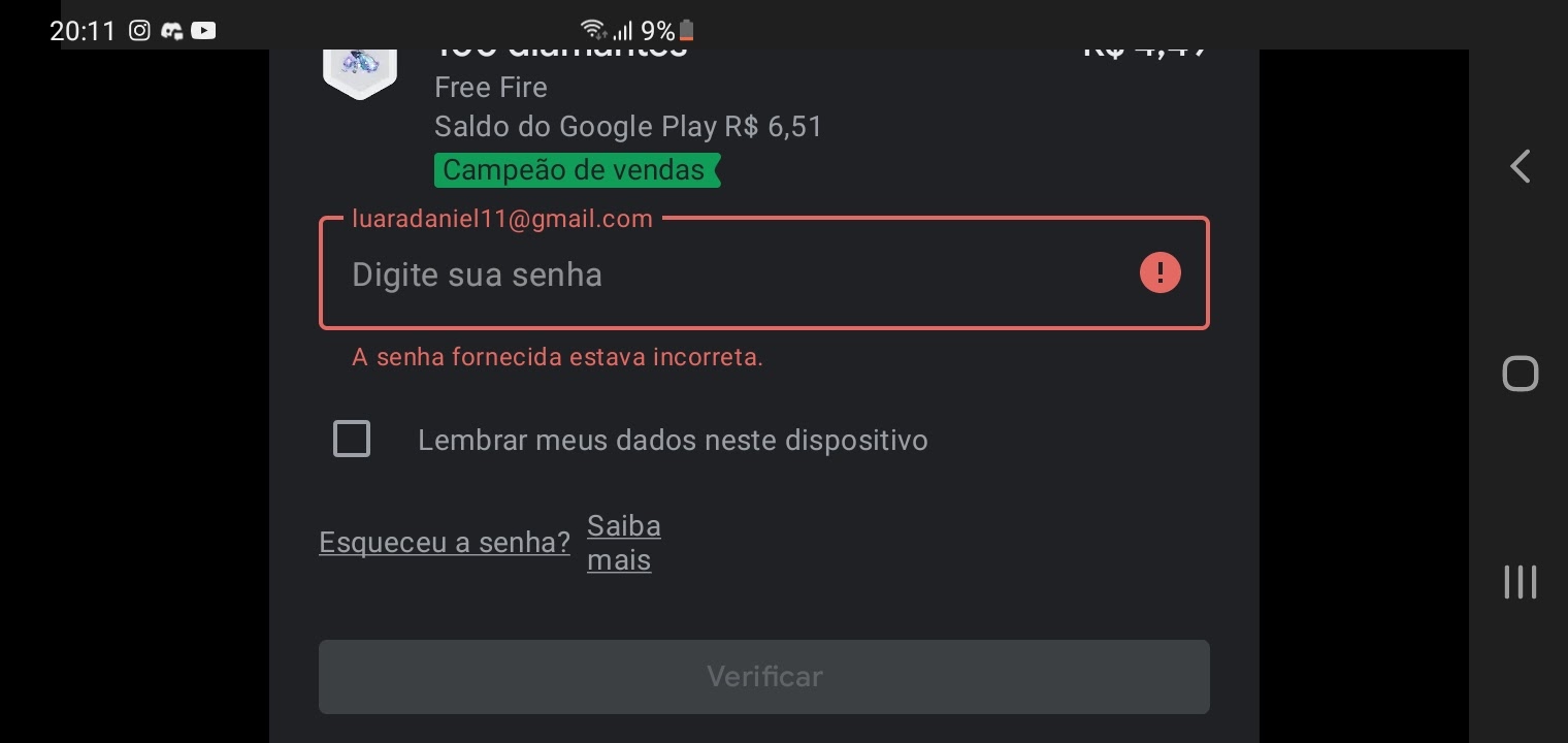 Não estou conseguindo resgatar o Google play - Comunidade Google Play