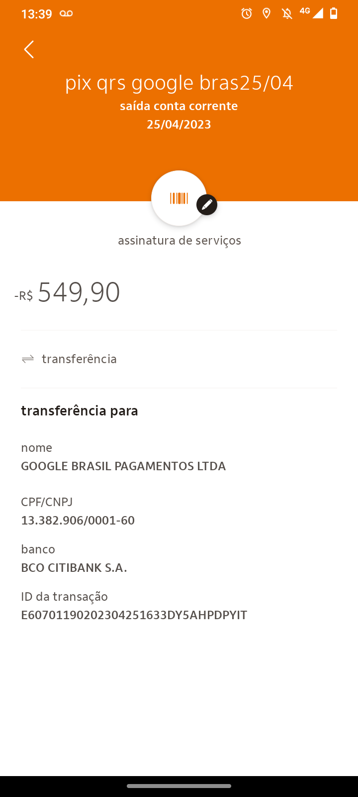 Fiz um pagamento pra minha assinatura mais não está constando. - Comunidade  Google Play