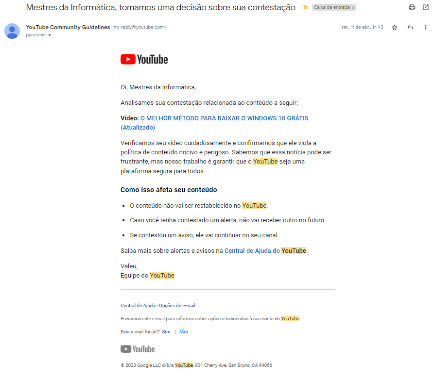 VÍDEOS REMOVIDO INJUSTAMENTE! Gostaria que meus vídeos fossem analisados  novamente para comprovação - Comunidade