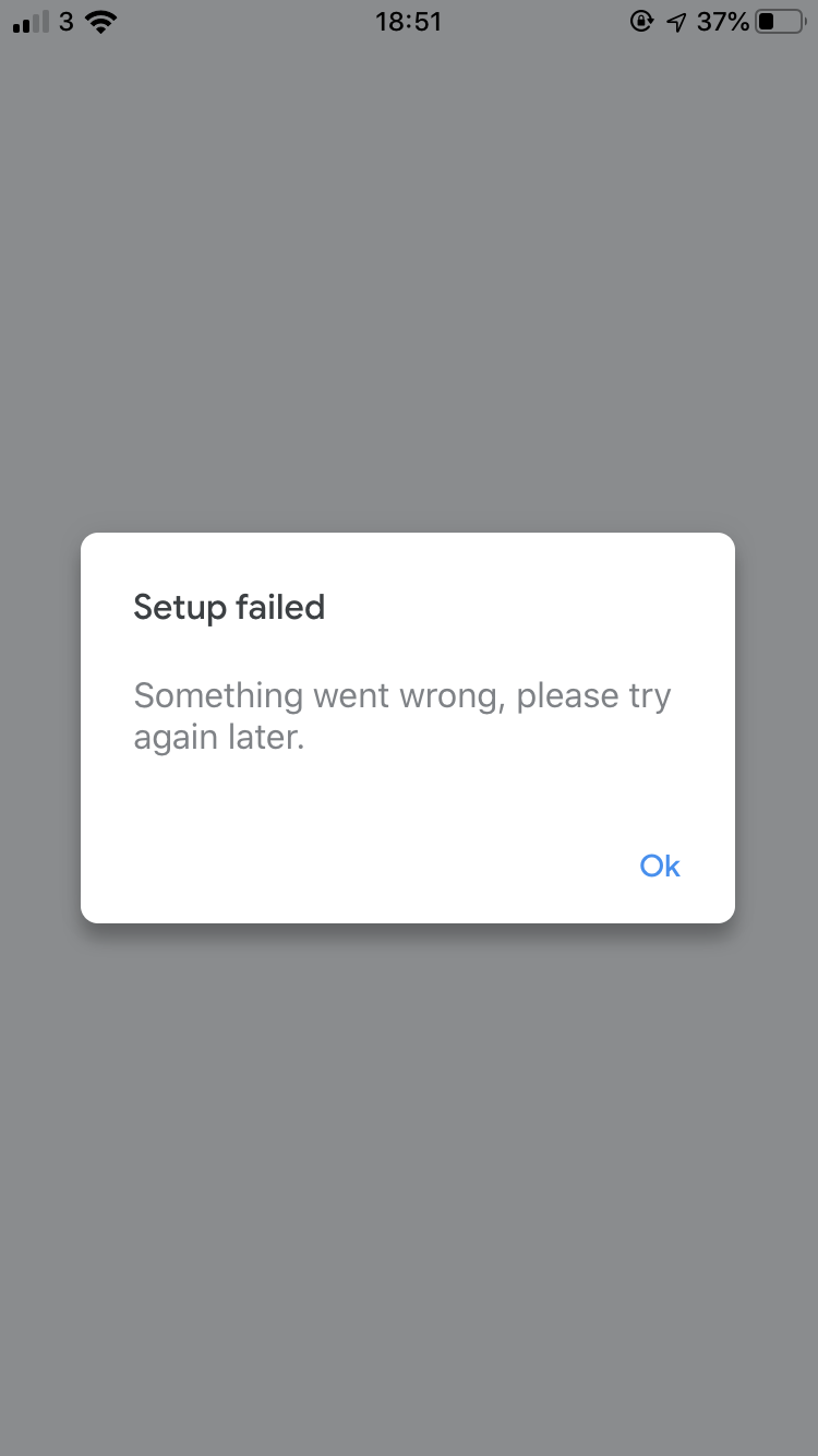 Set Up Failed Something Went Wrong Please Try Again Later Google Play Community