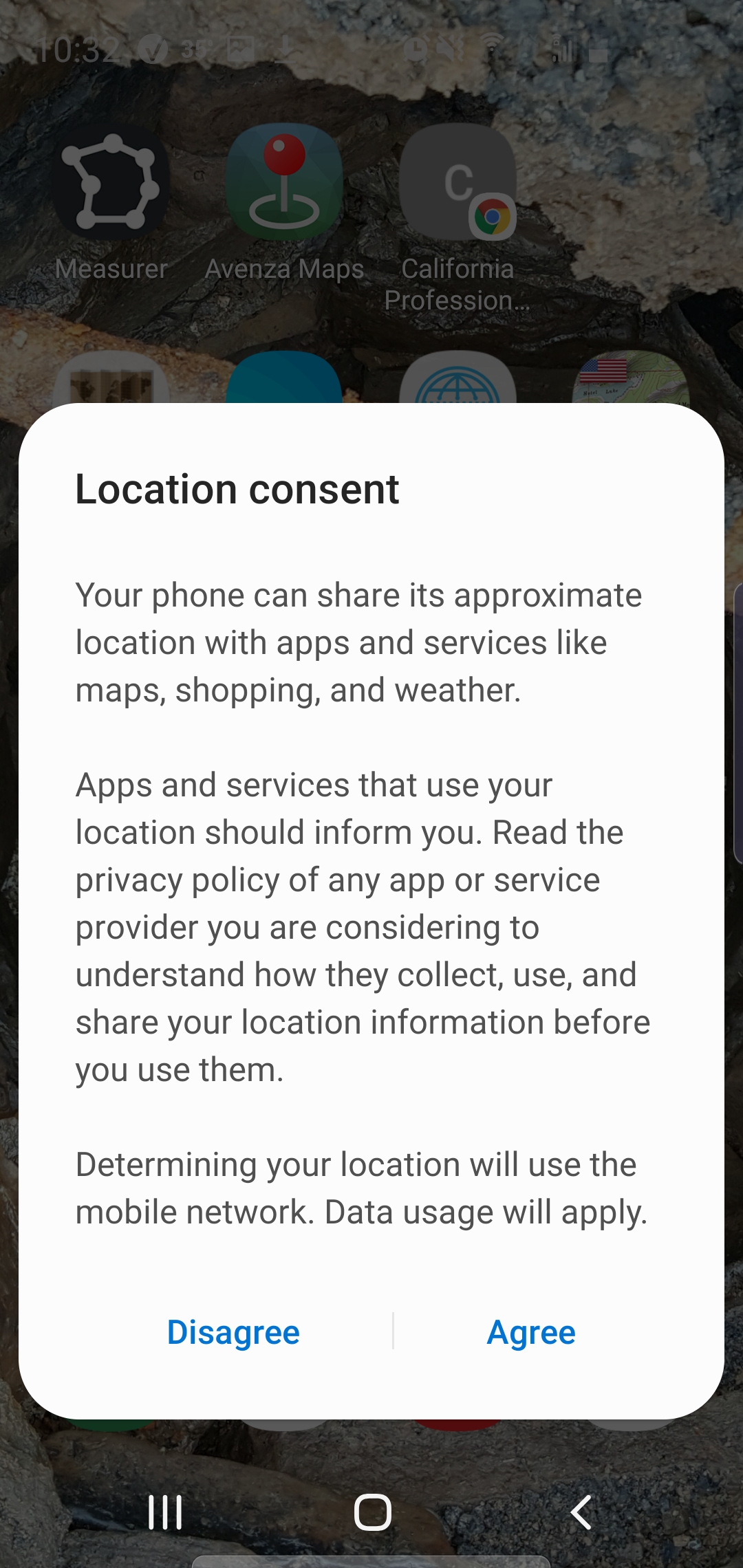 Why cant i use only When i on location i have to agree to using the mobil network Android Community
