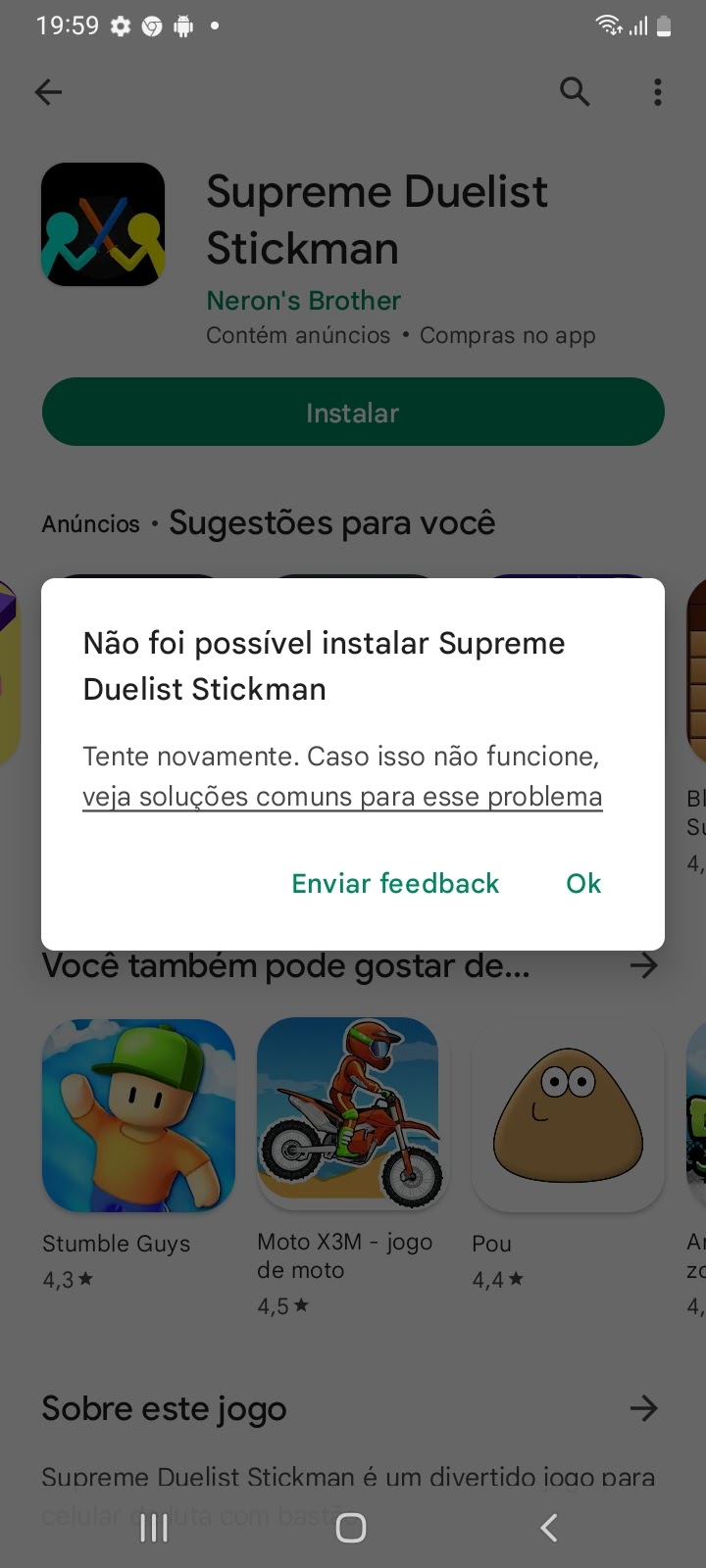 Estou há 2 dias tentando comprar produtos de um jogo online e não consigo.  - Comunidade Google Play