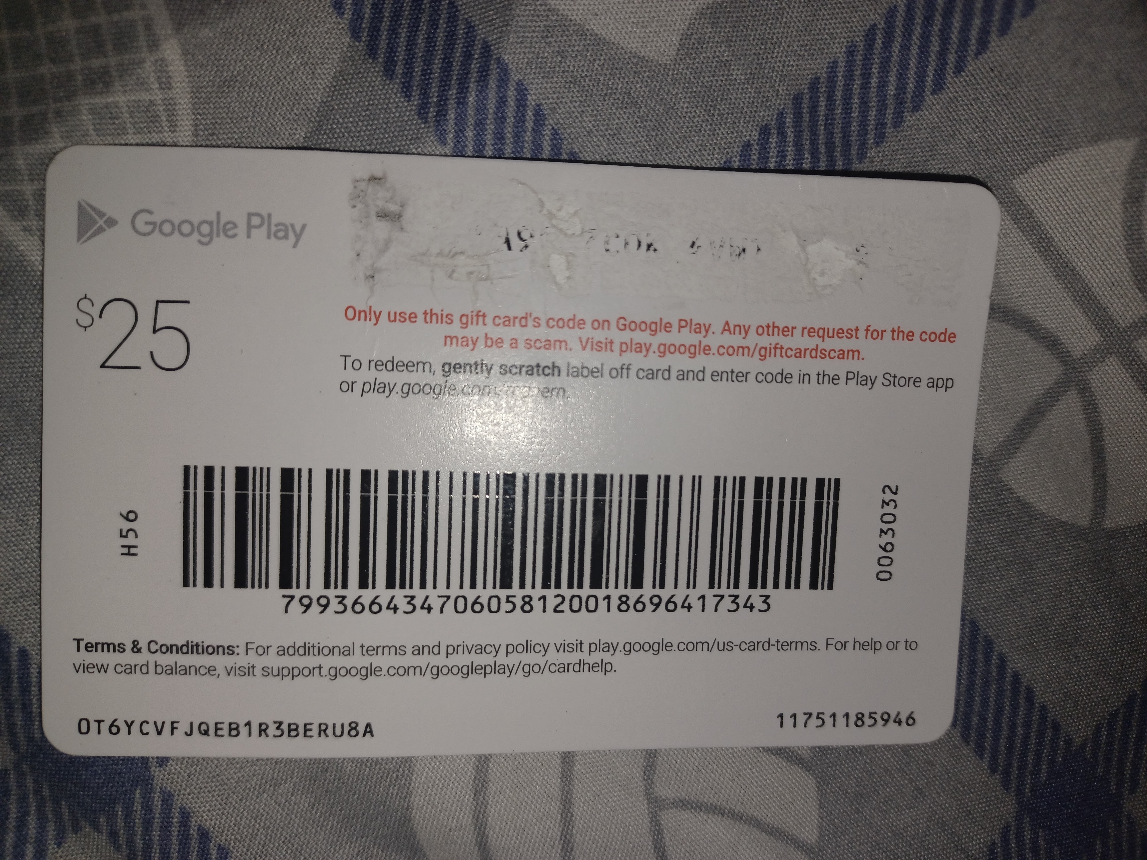 Google Play Gift Card Balance