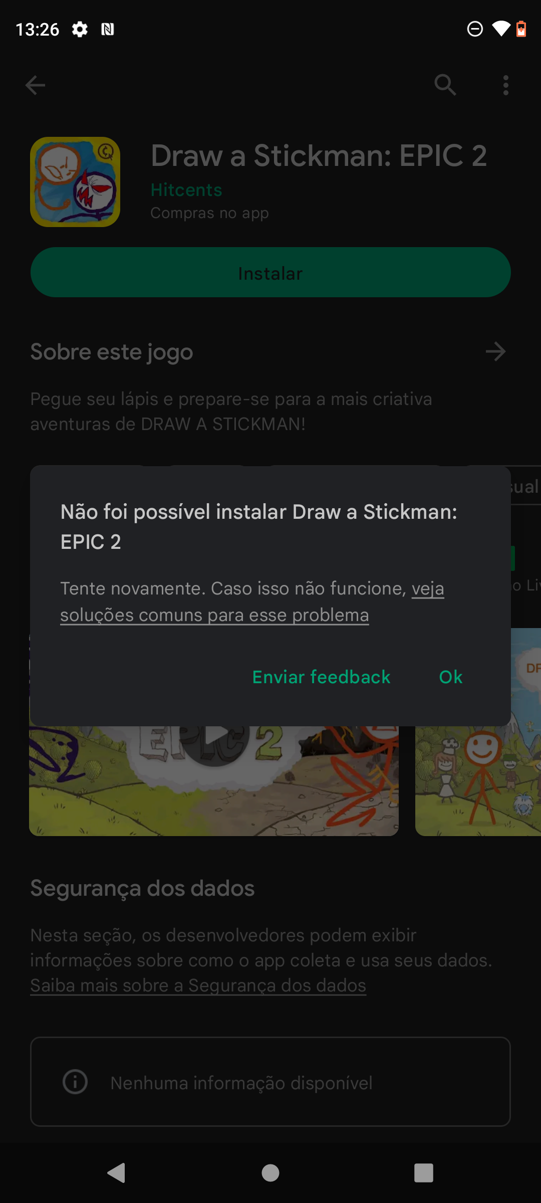 Eu estou tentando atualizar um jogo mais o play Store não deixa -  Comunidade Google Play