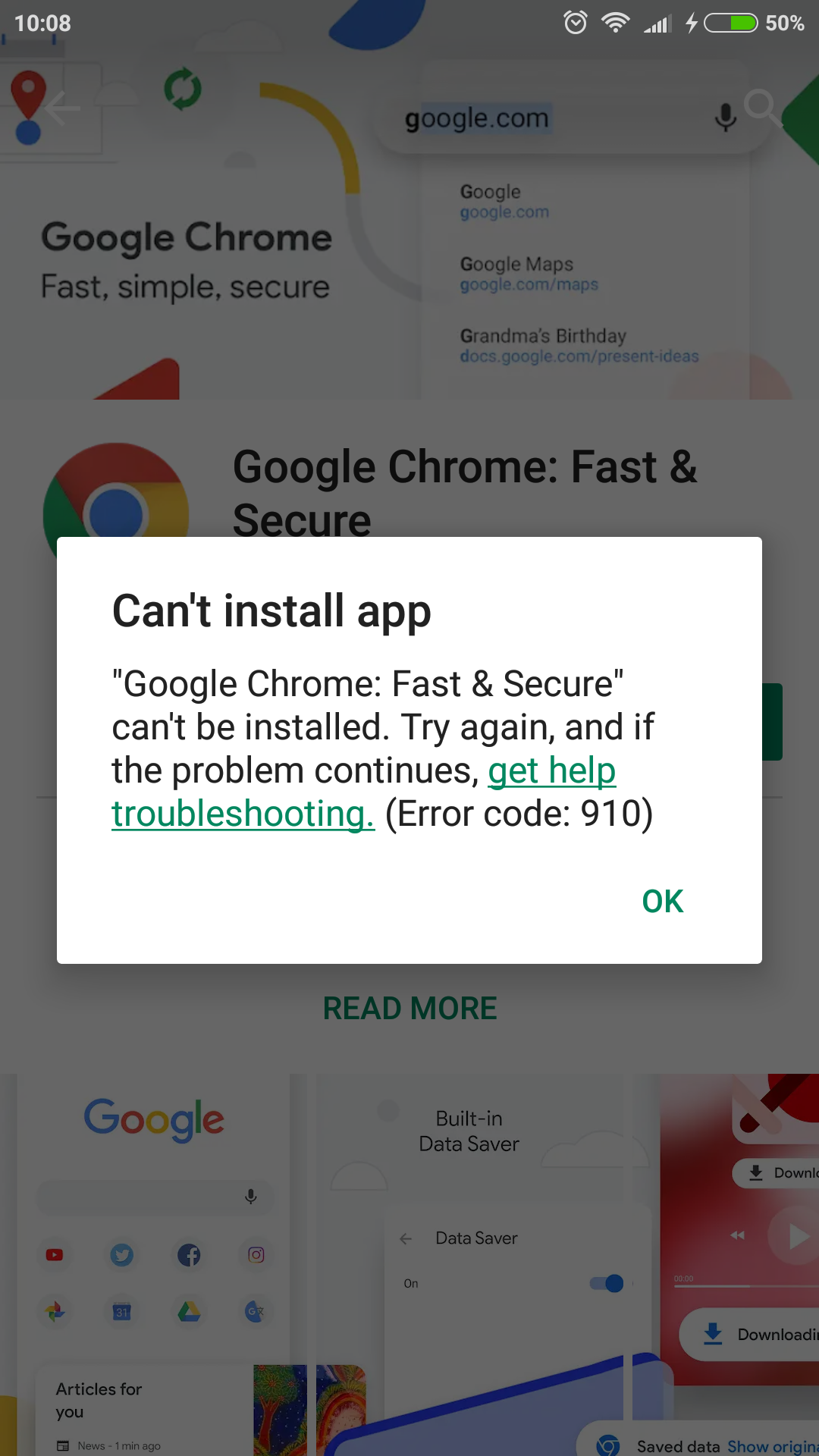 installing google chrome