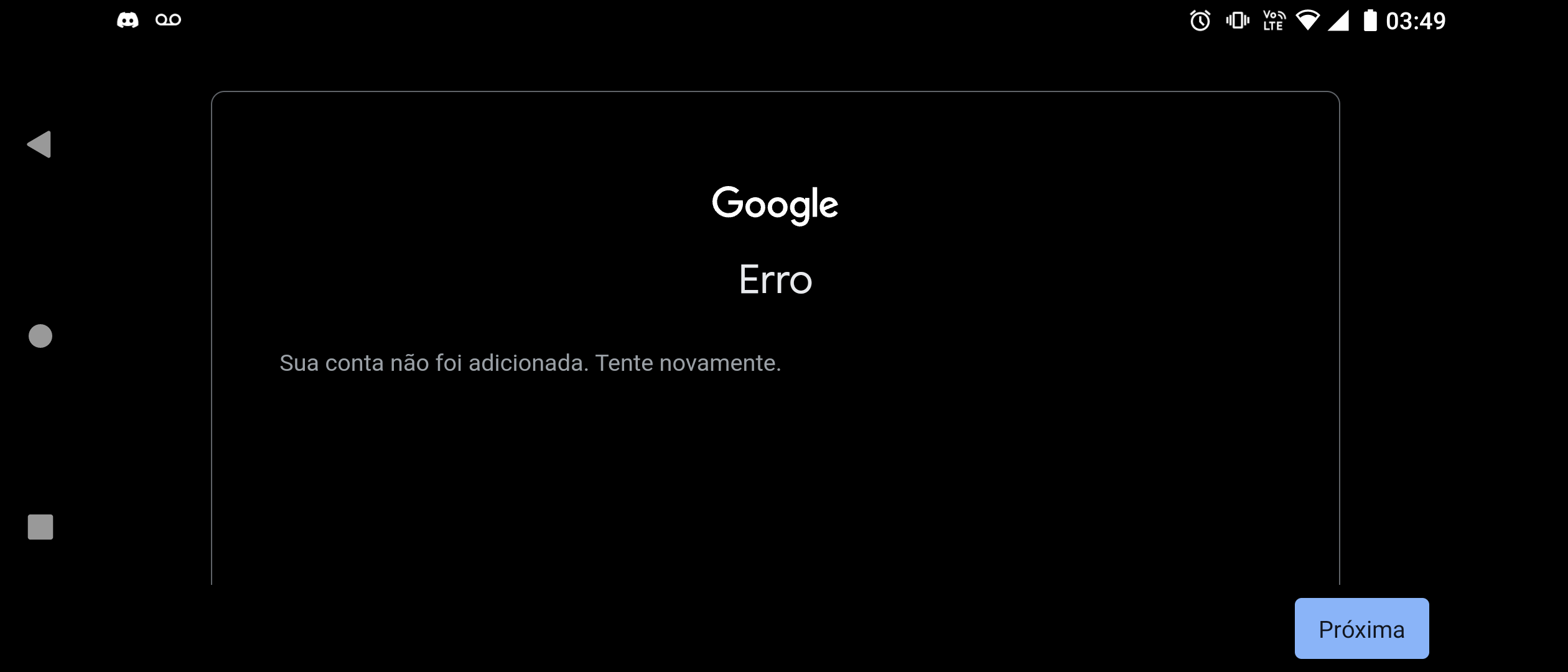 Não consigo fazer login na minha conta - Comunidade Conta do Google