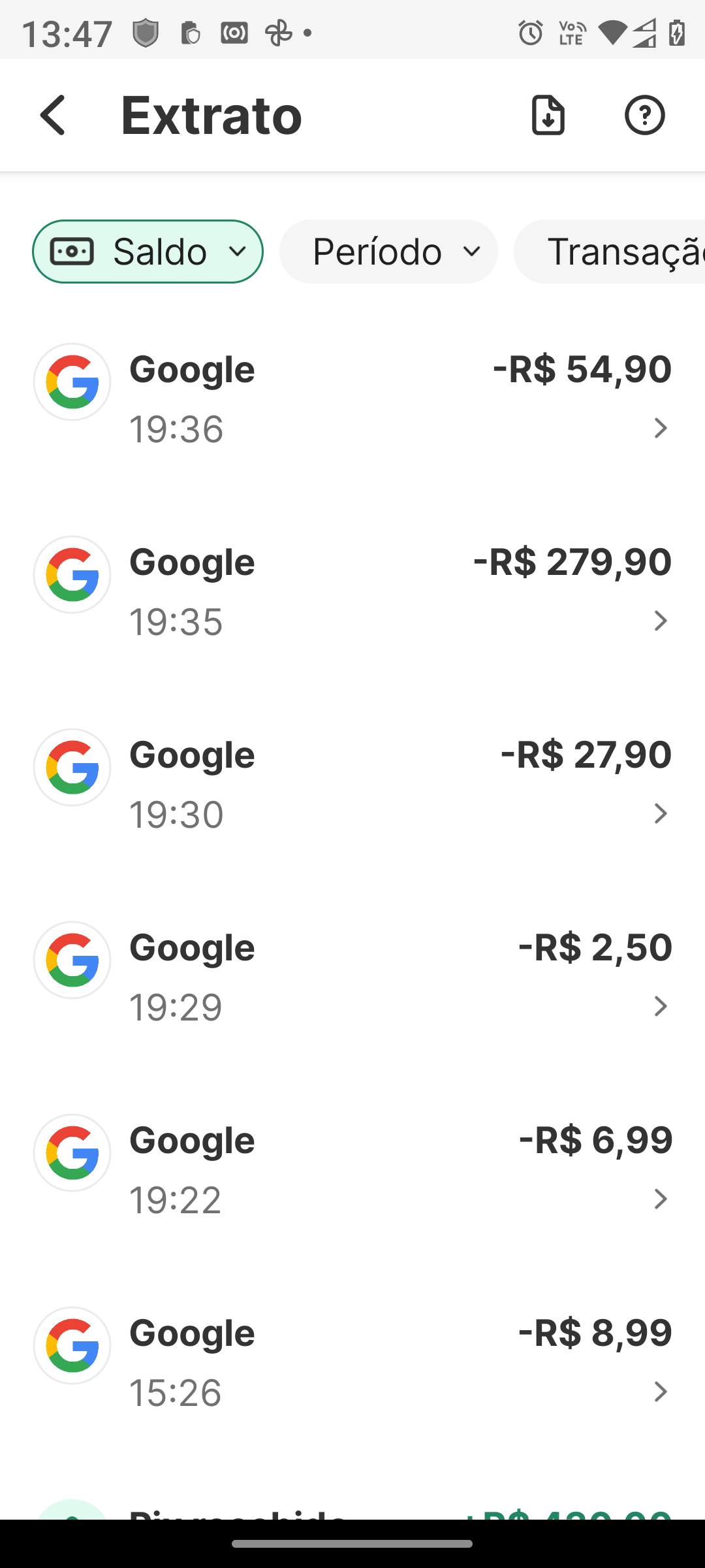 Alguém comprou coisas no meu dinheiro na Google play, quero um reembolso  total. - Comunidade Google Play