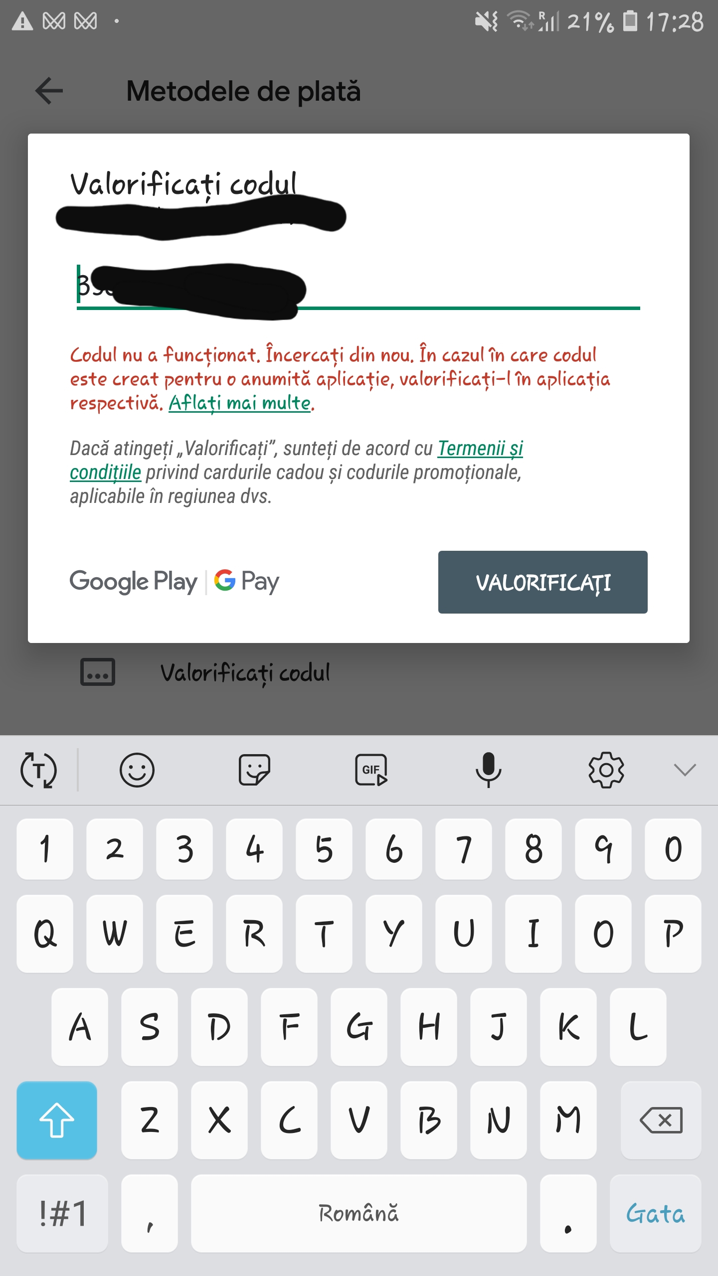 Google play gift card - Google Play Community