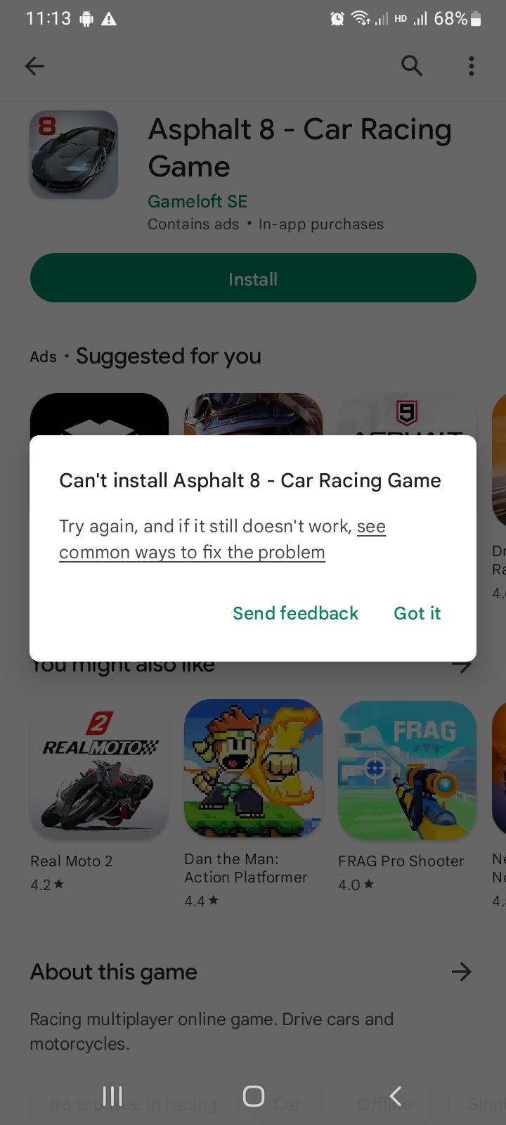 8 racing games featured on Google Play Store