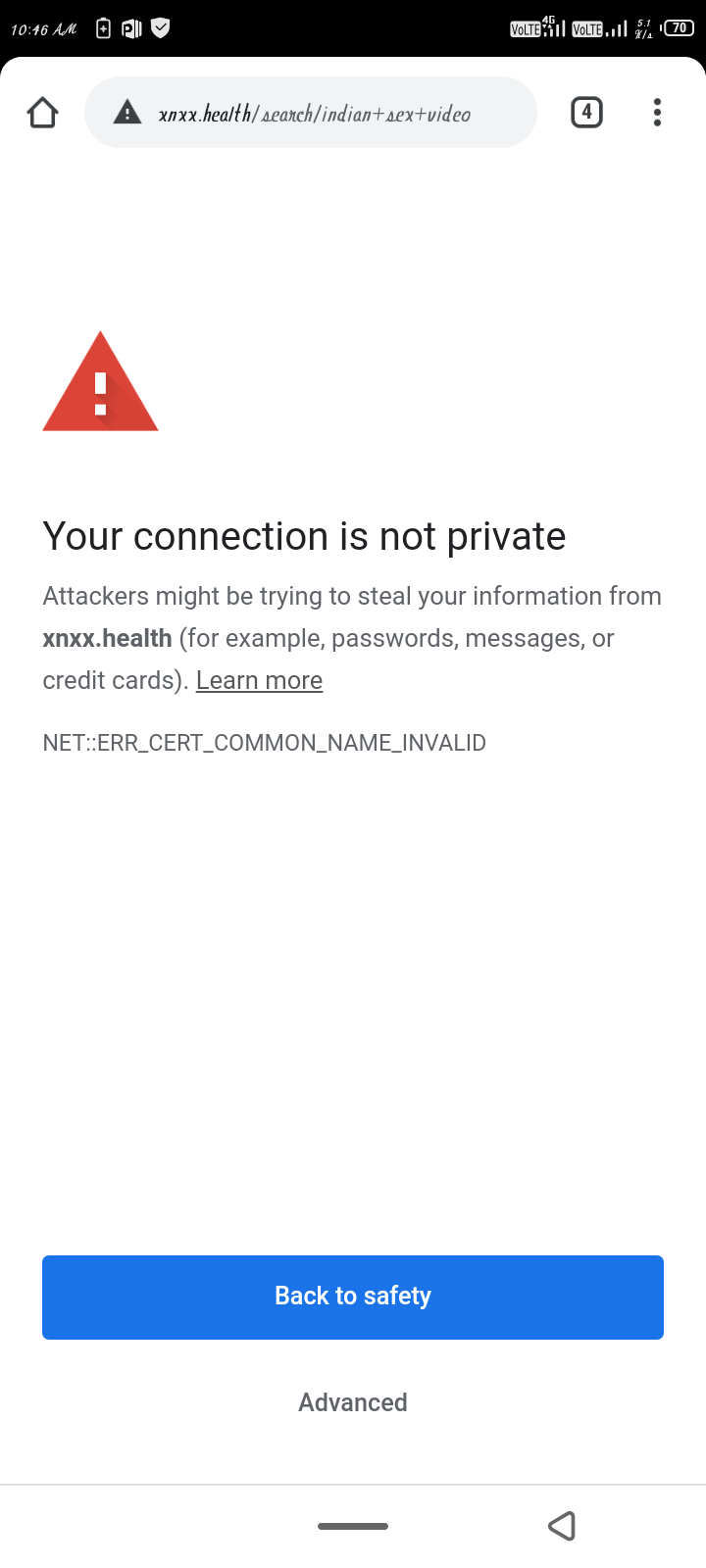 You connection is not private - Google Chrome Community