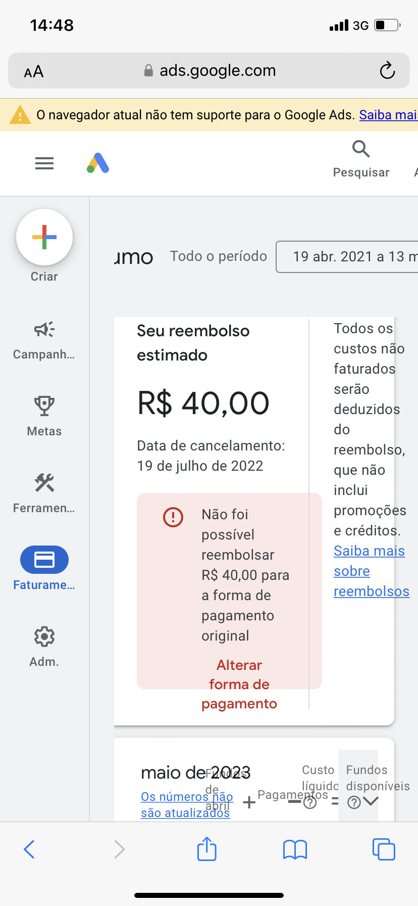 A compra foi cancelada e o crédito foi descontado no cartão - Comunidade  Google Play