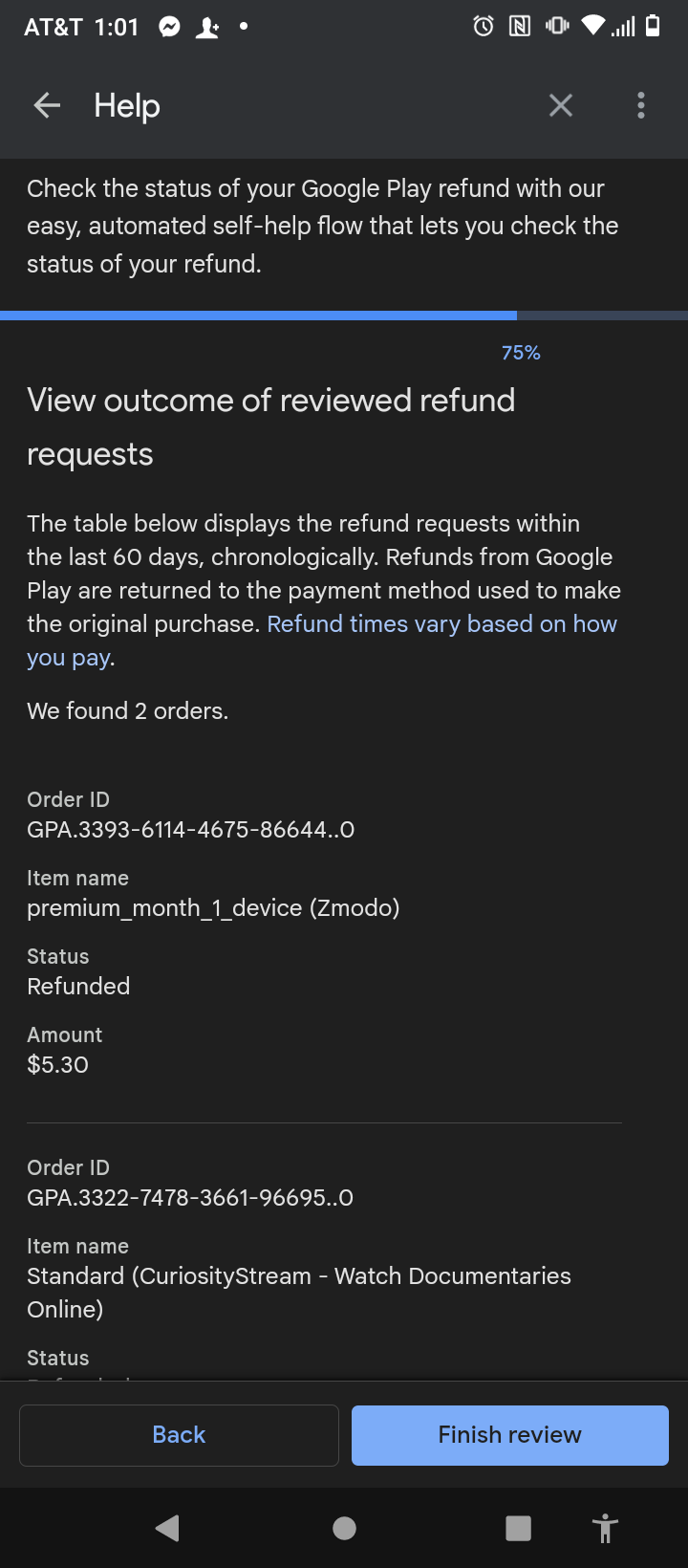 Non-refundable payment - Google Play Community