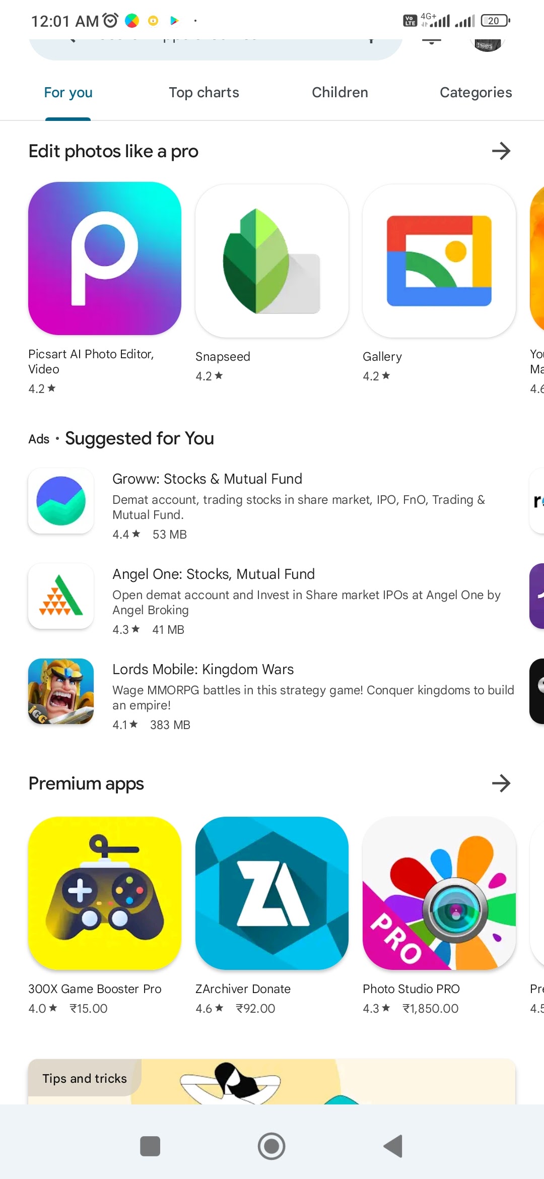 play store search