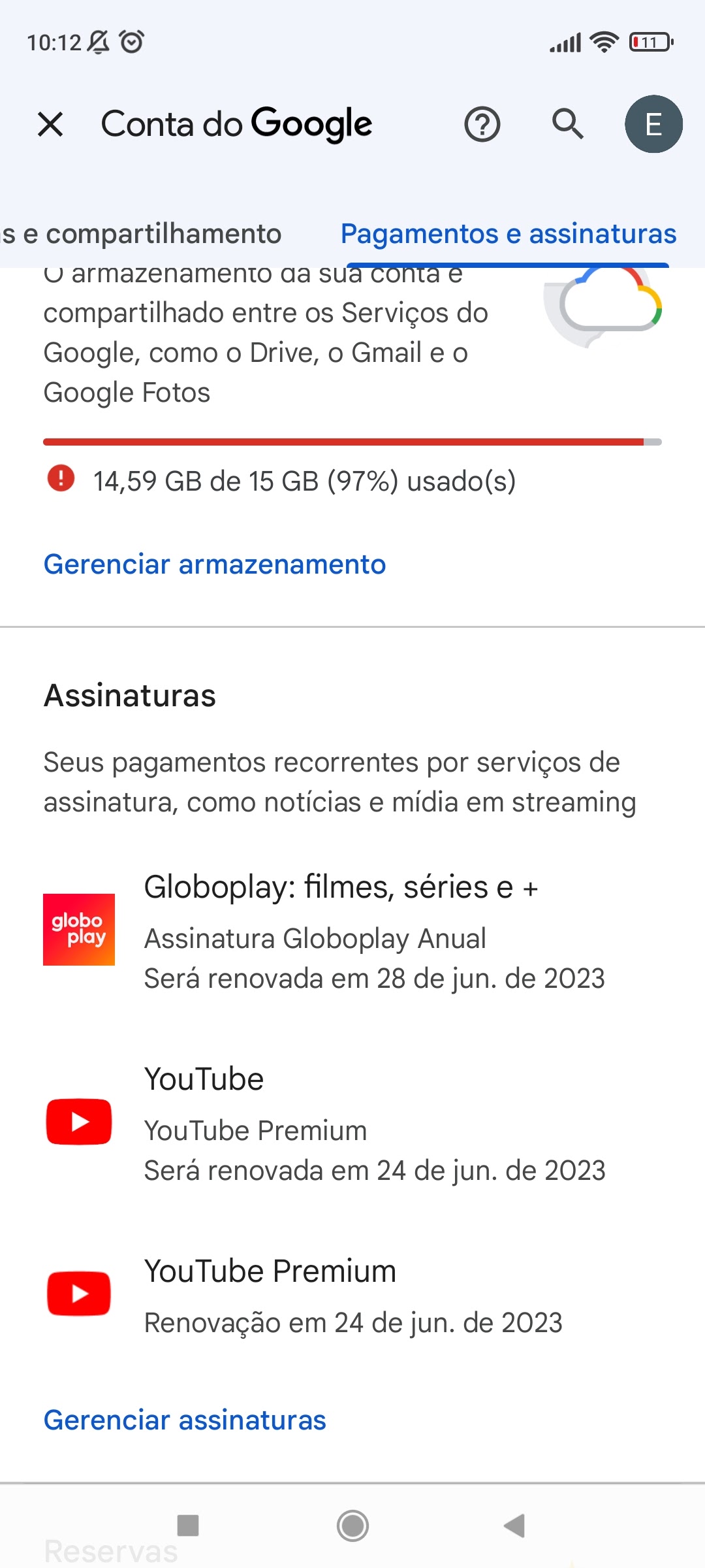 Porque a assinatura da Globo play que consta como realizada não está  liberando meu acesso ao app? - Comunidade Google Play