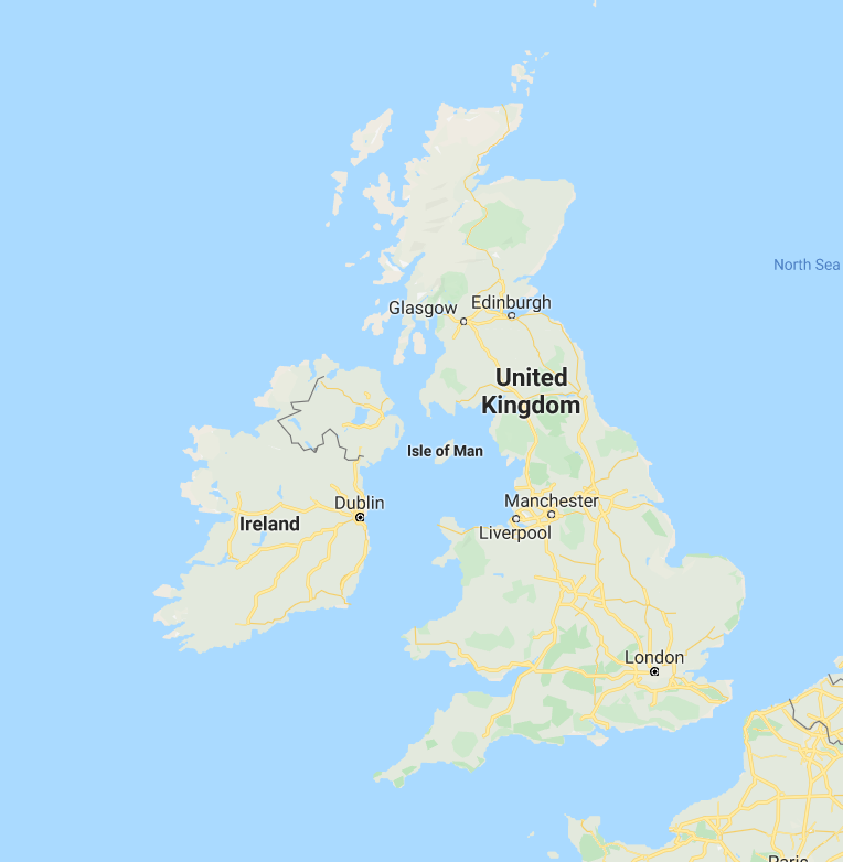 Map Of The Uk With Cities What determines the prominence of a city in Google Maps (UK 