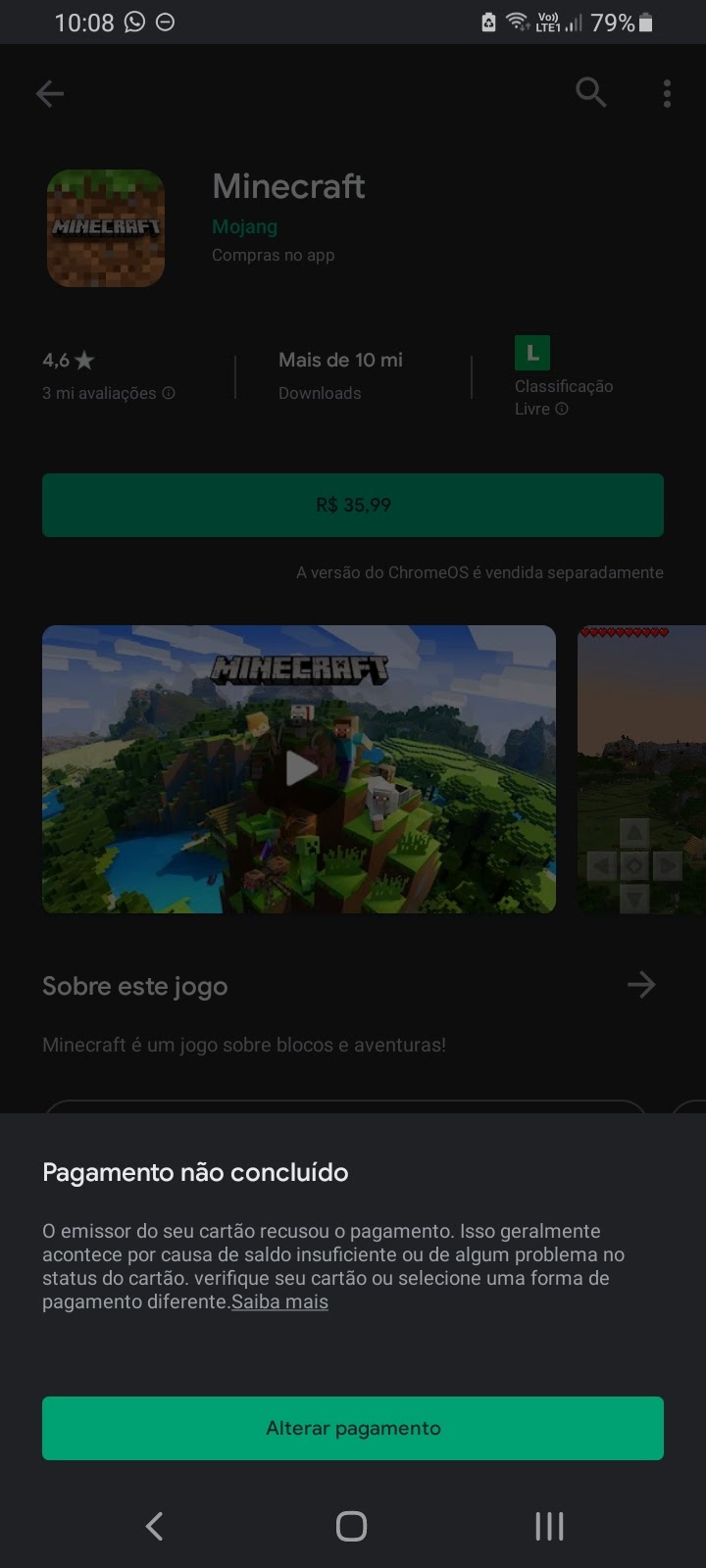 Está ocorrendo erro na compra de diamante na Google play e no jogo -  Comunidade Google Play