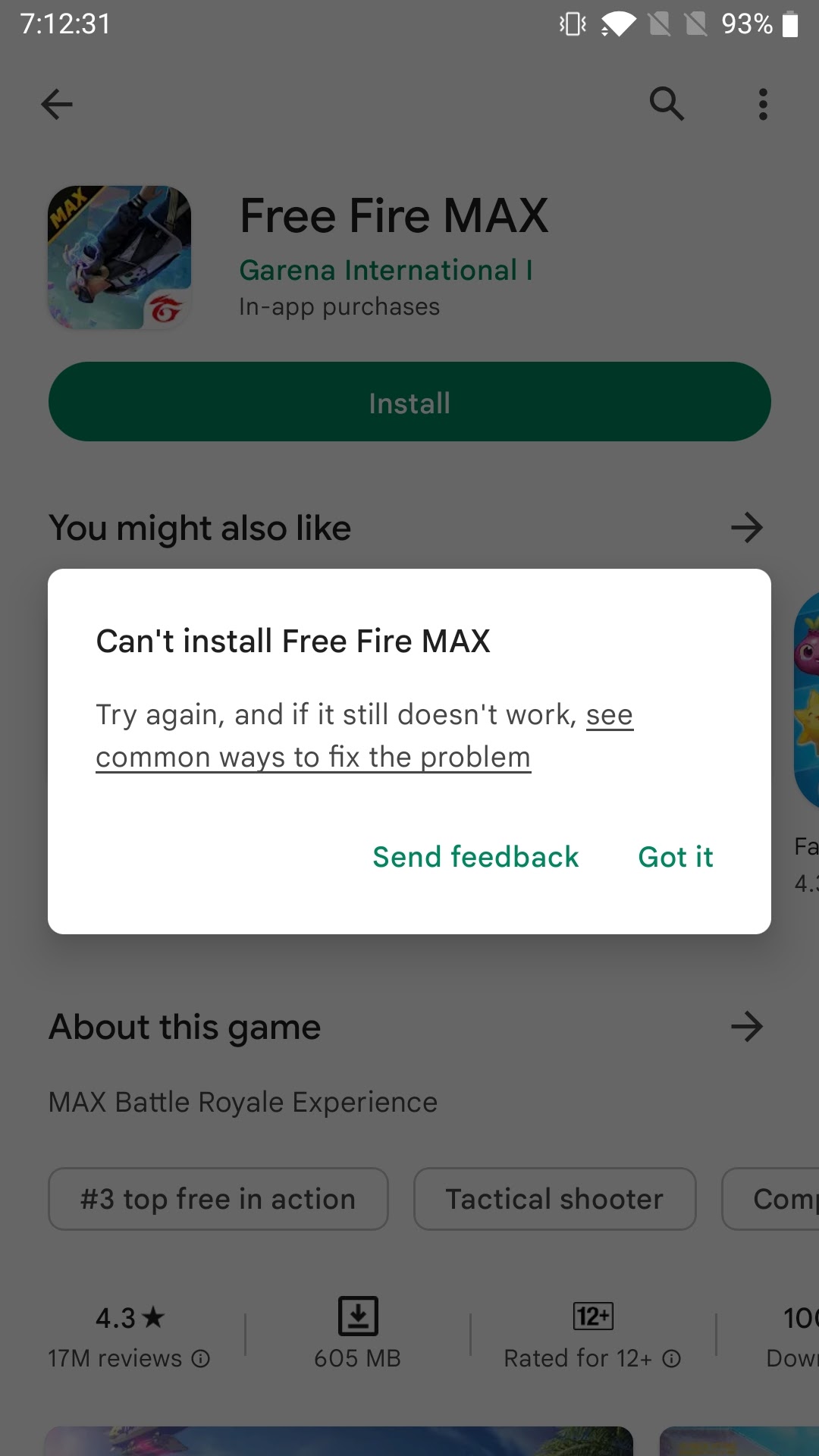 studio download problem solve play store