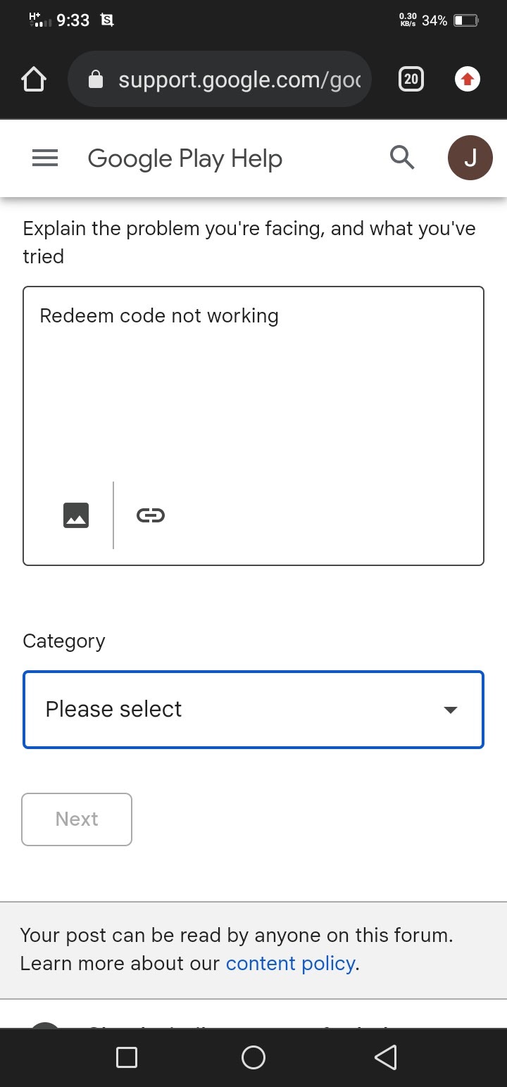 We need more info your redeem code gift card - Google Play Community