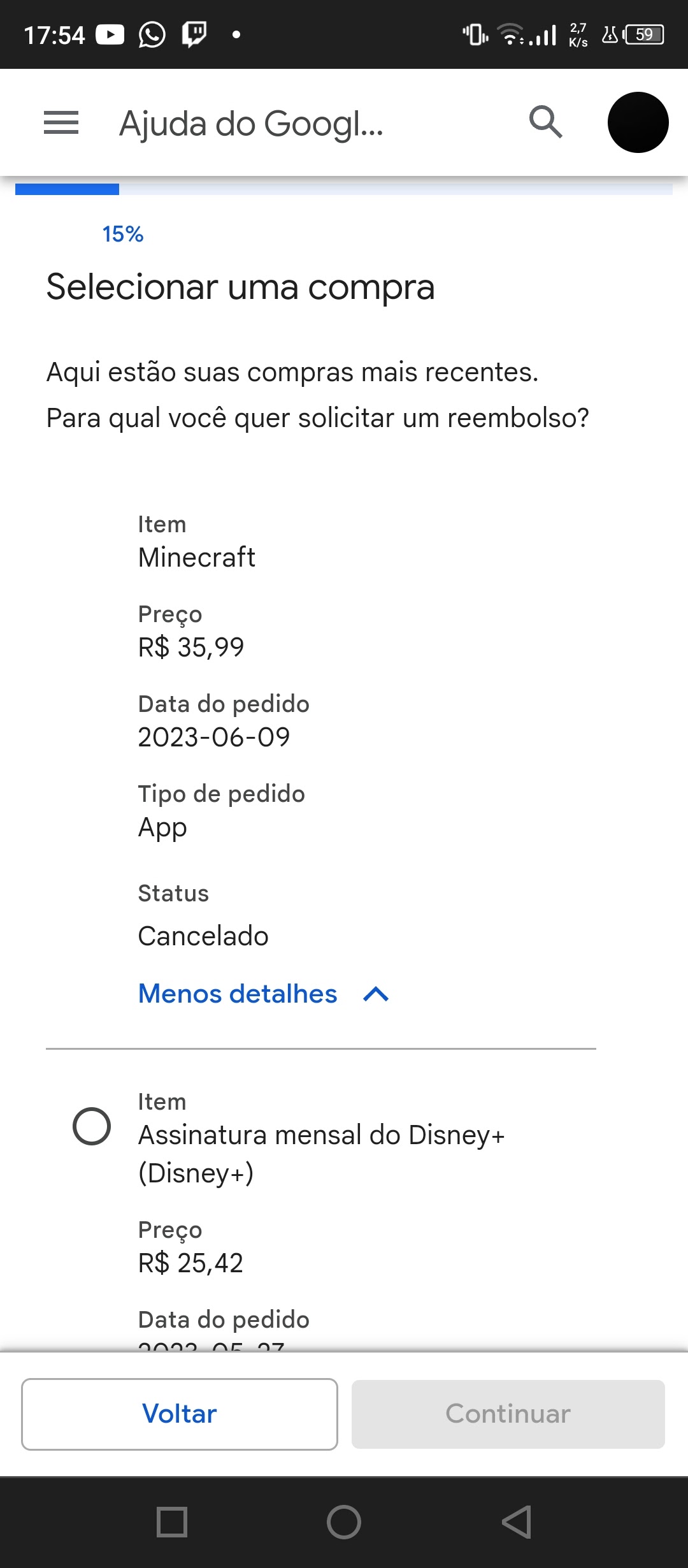 Ola , acabo de comprar minecraft original pela plays store porem