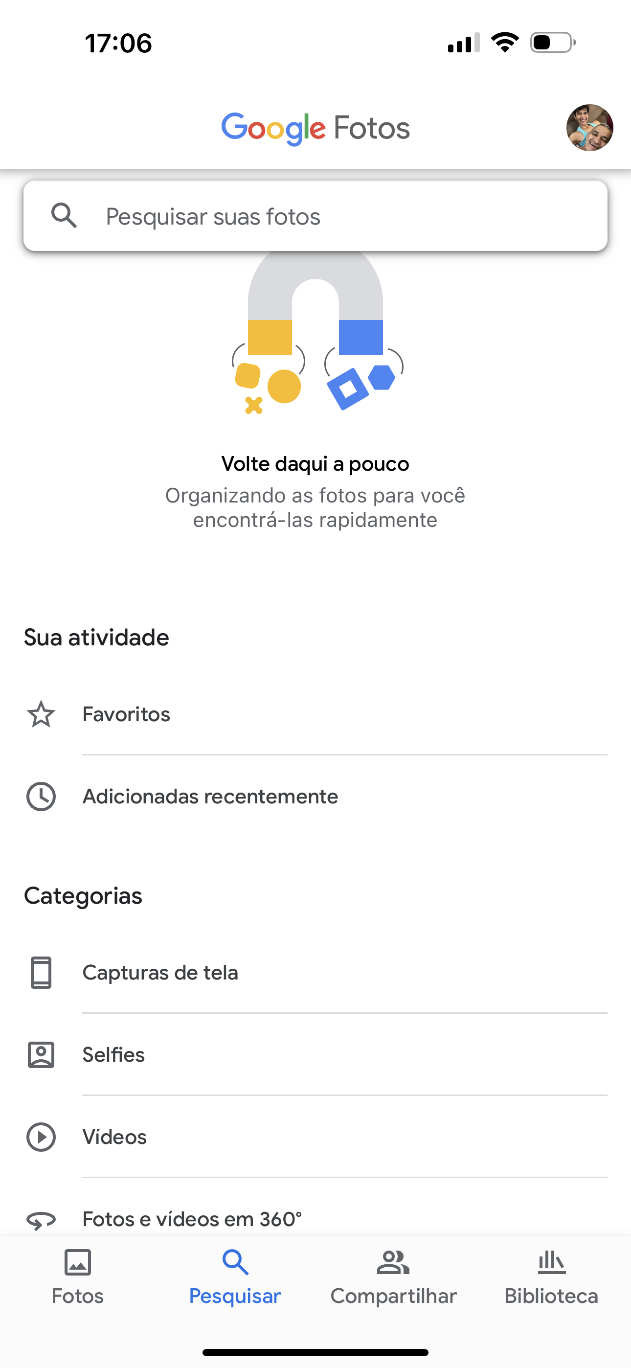 Não está aparecendo pessoas no fotos - Comunidade Google Fotos