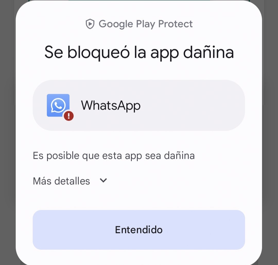 Hola cuando abro whatsap me sale bloequeado que descargue de la tienda  oficial lo hago pero nada - Comunidad de Google Play