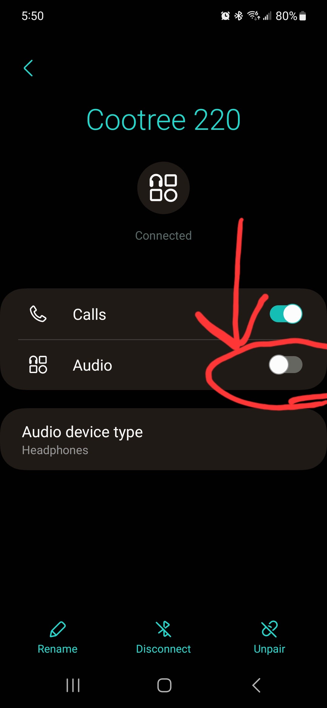 Android Not Keeping Audio Enabled for Bluetooth Headphones See