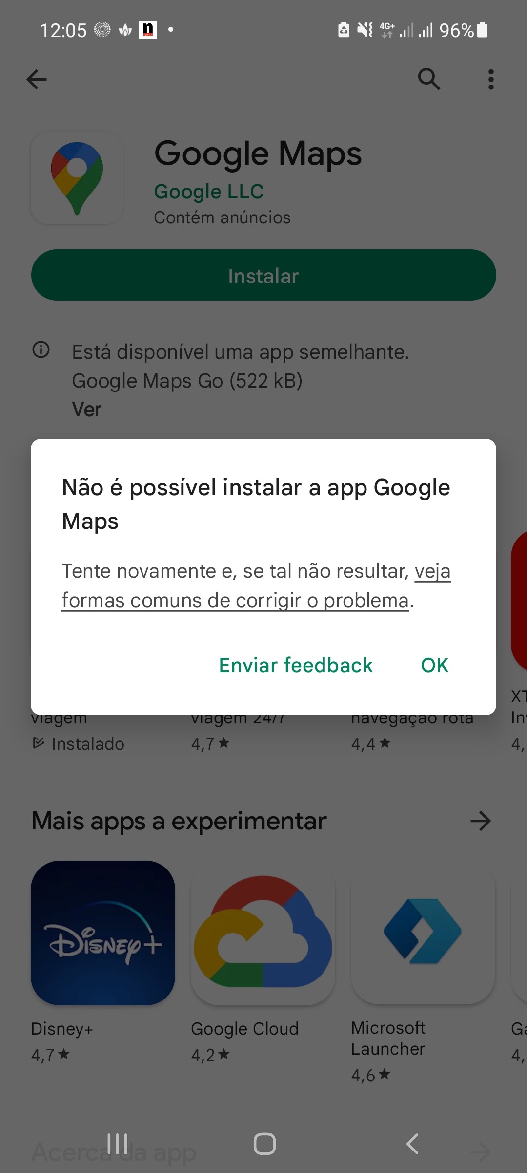 Instalação do app - Comunidade Google Play