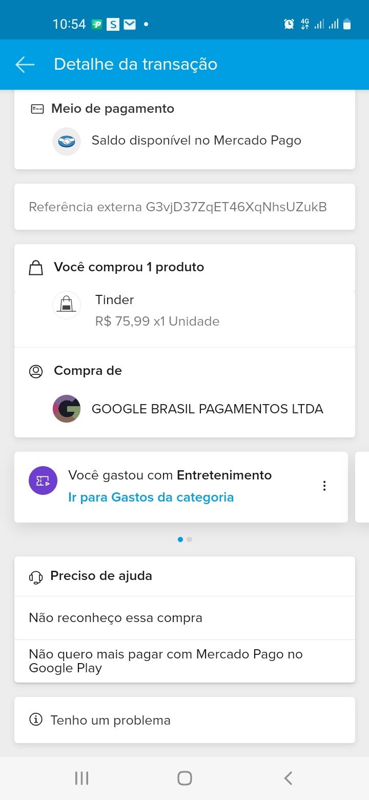 Reembolso do google pass, nao reconheço cobrança. - Comunidade Google Play