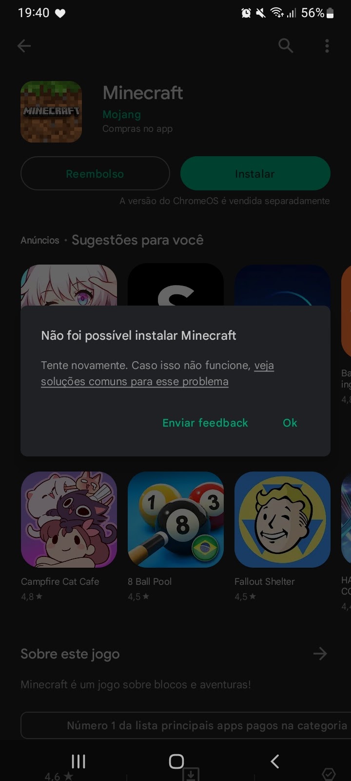 não consigo baixar aplicativos - Comunidade Google Play