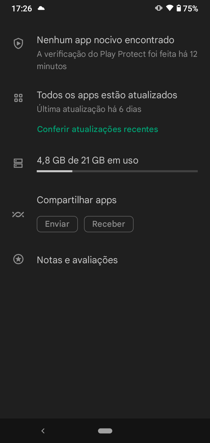 A tela do play store está toda em branco. Não dá opção de baixar nada -  Comunidade Google Play