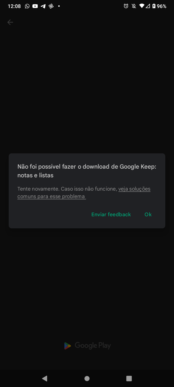 Instalação do app - Comunidade Google Play