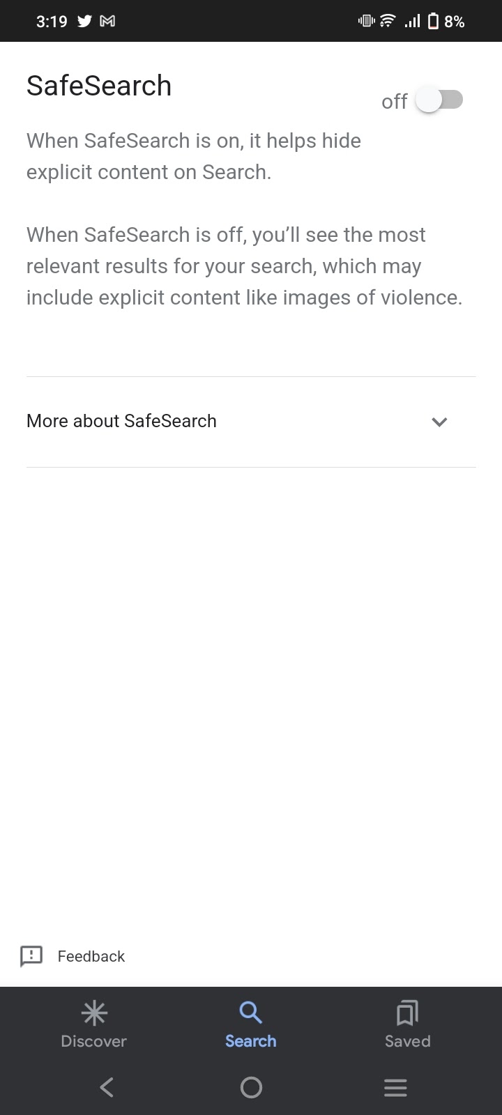 Blur Image Feature On Safe Search