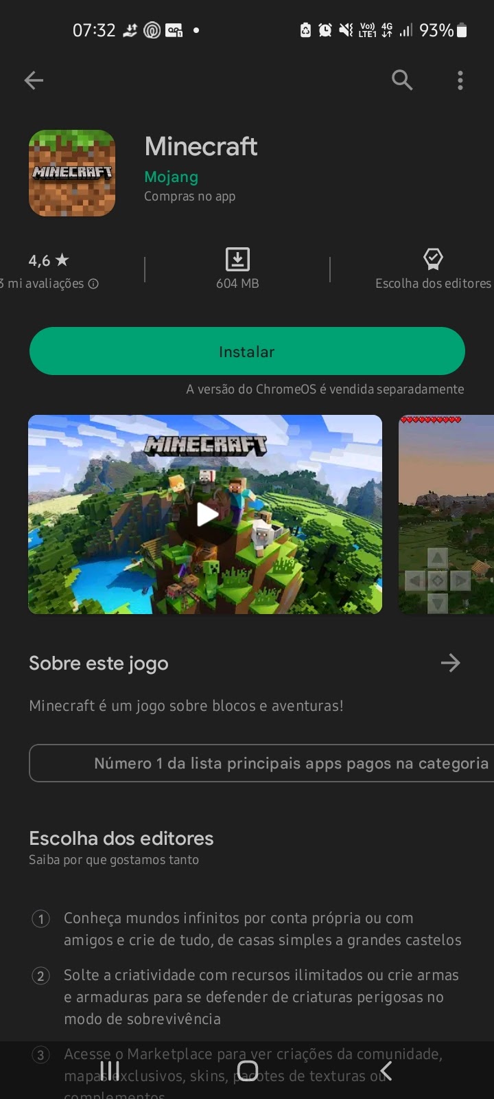 Como instalo o minecraft? - Comunidade Google Play