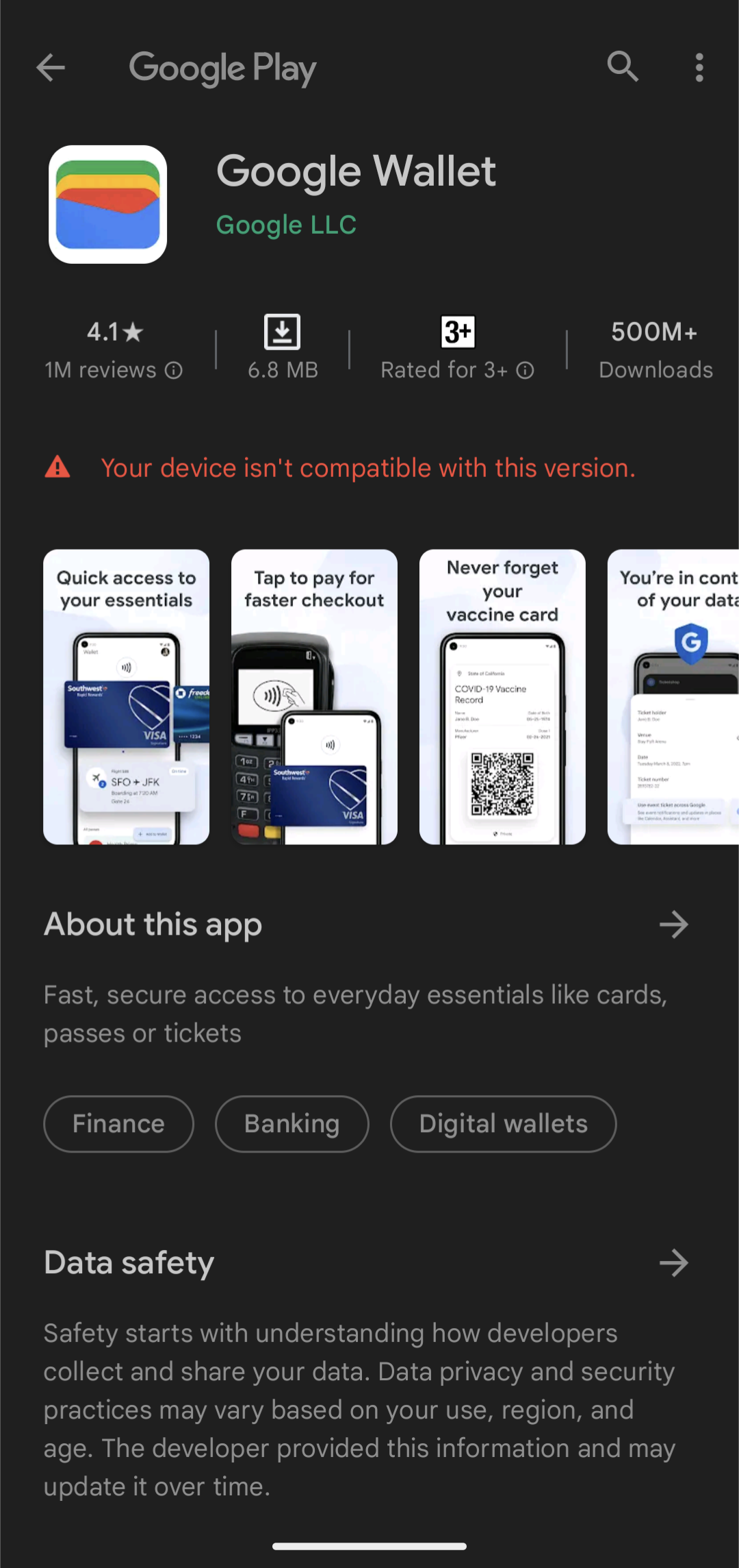 Google Wallet not listed in play store India. - Google Wallet Community