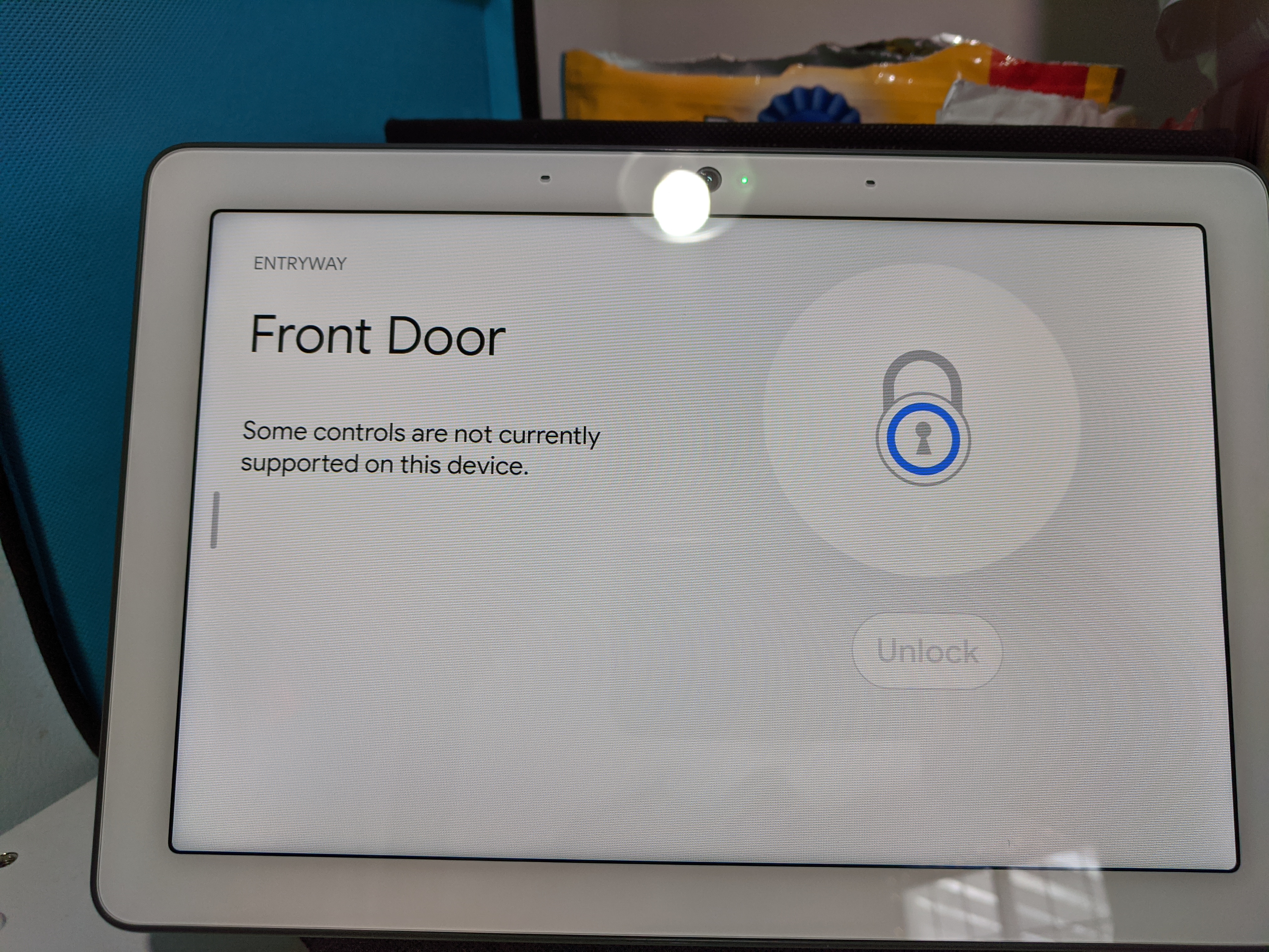 google hub door lock