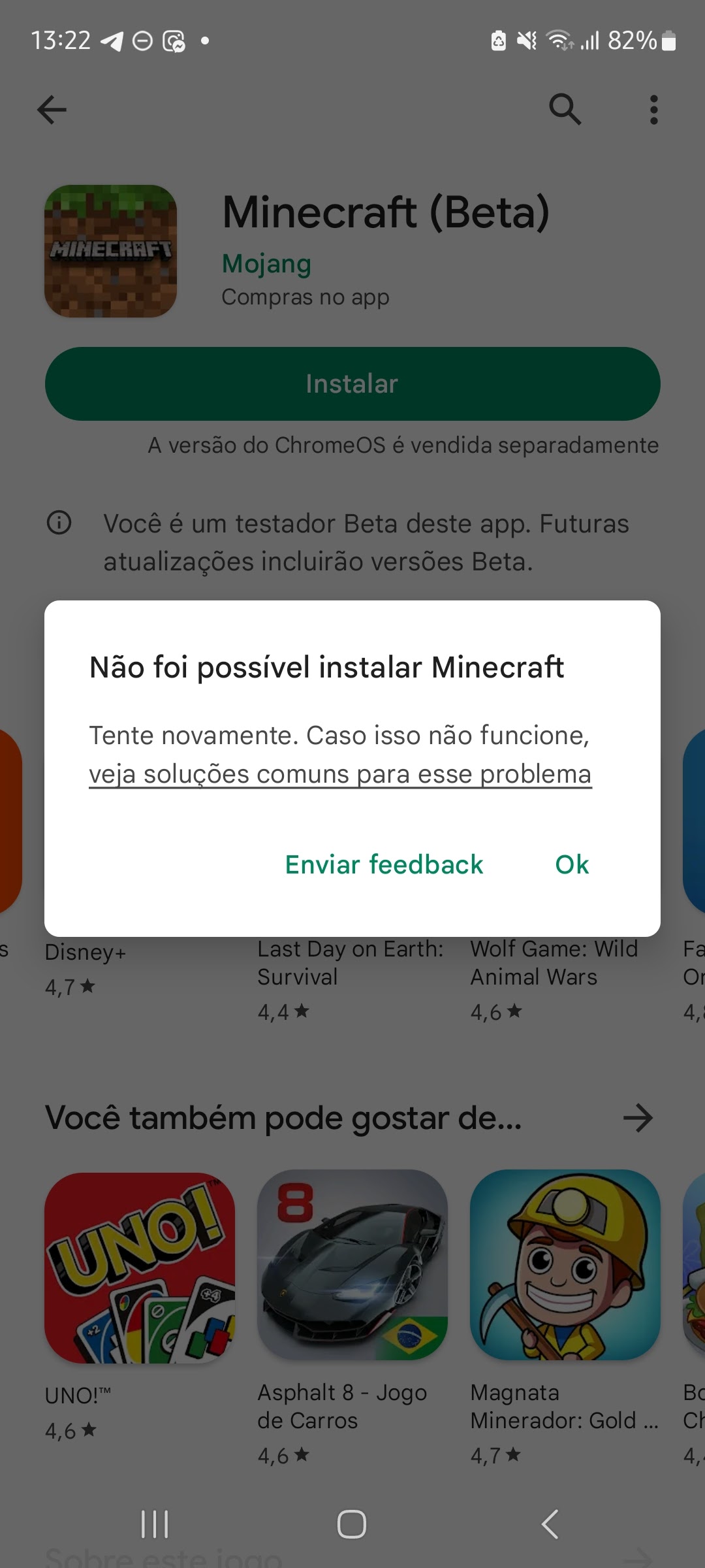 Eu não tô conseguindo baixar esse jogo - Comunidade Google Play