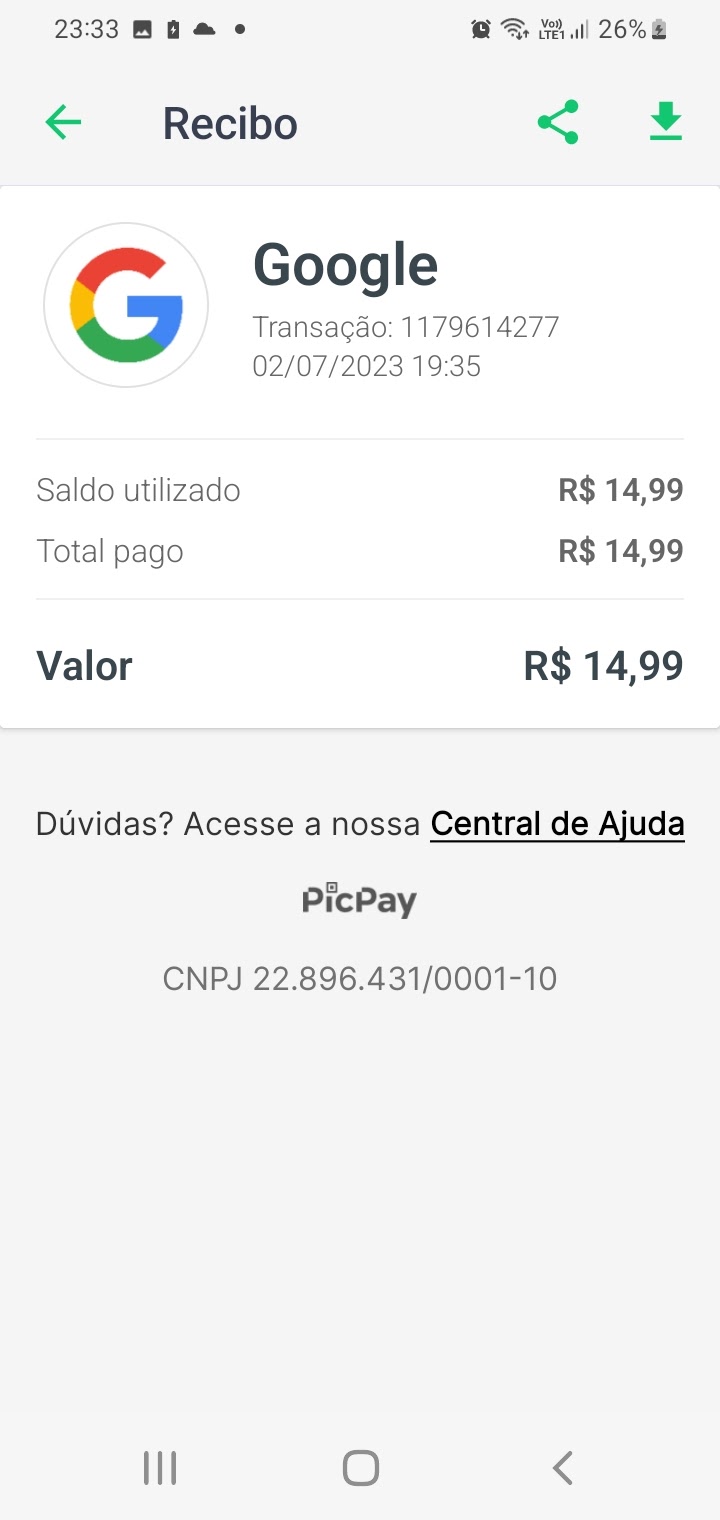 O  fica pedindo atualização mas quando abro o google play