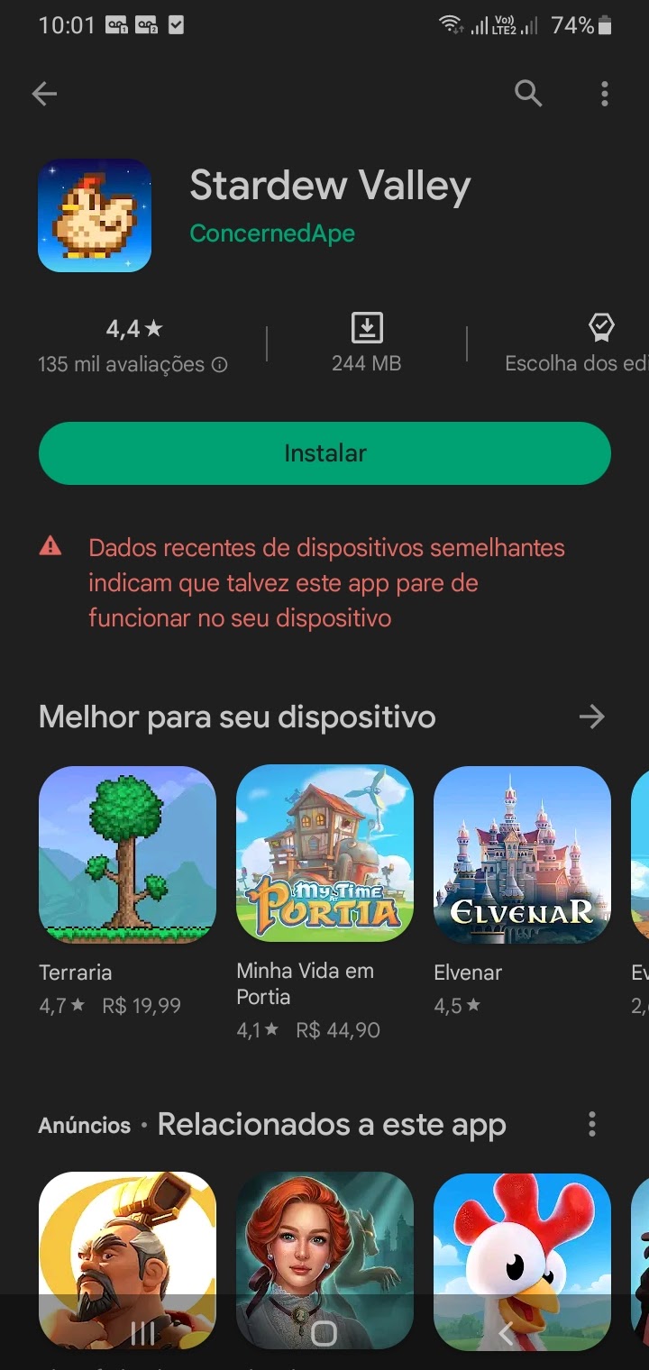 Não consigo baixar um jogo - Comunidade Google Play